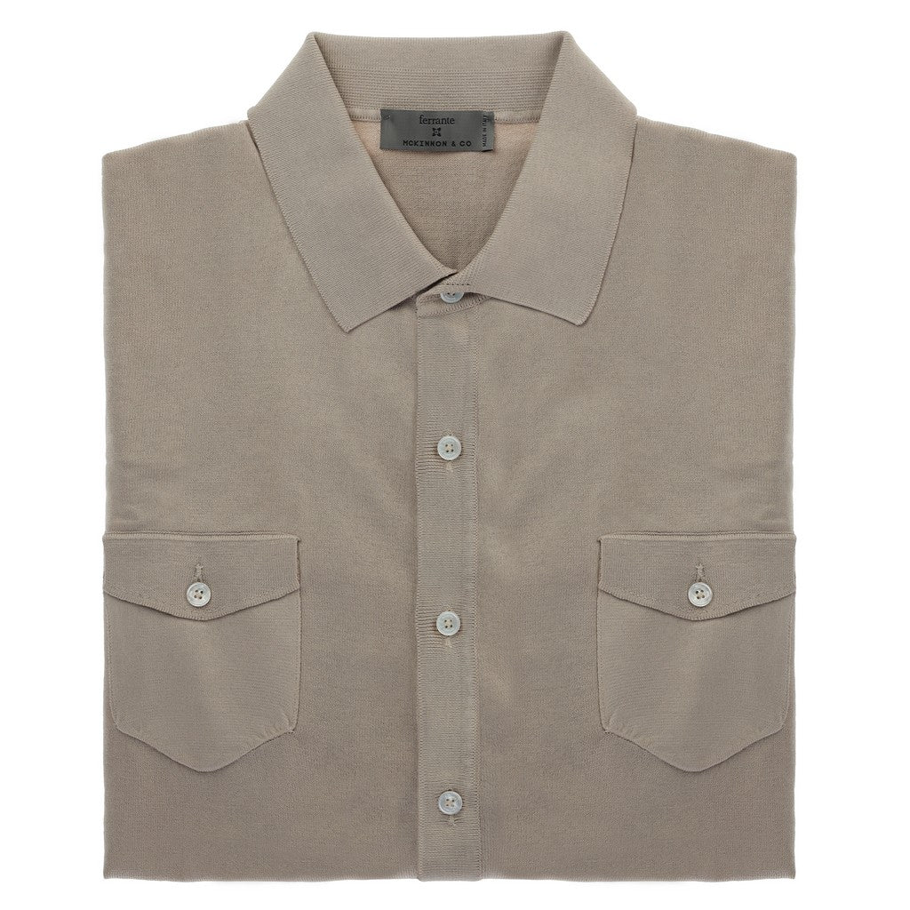 McKinnon & CO X FERRANTE Button Down Shirt BEIGE - Henry Bucks