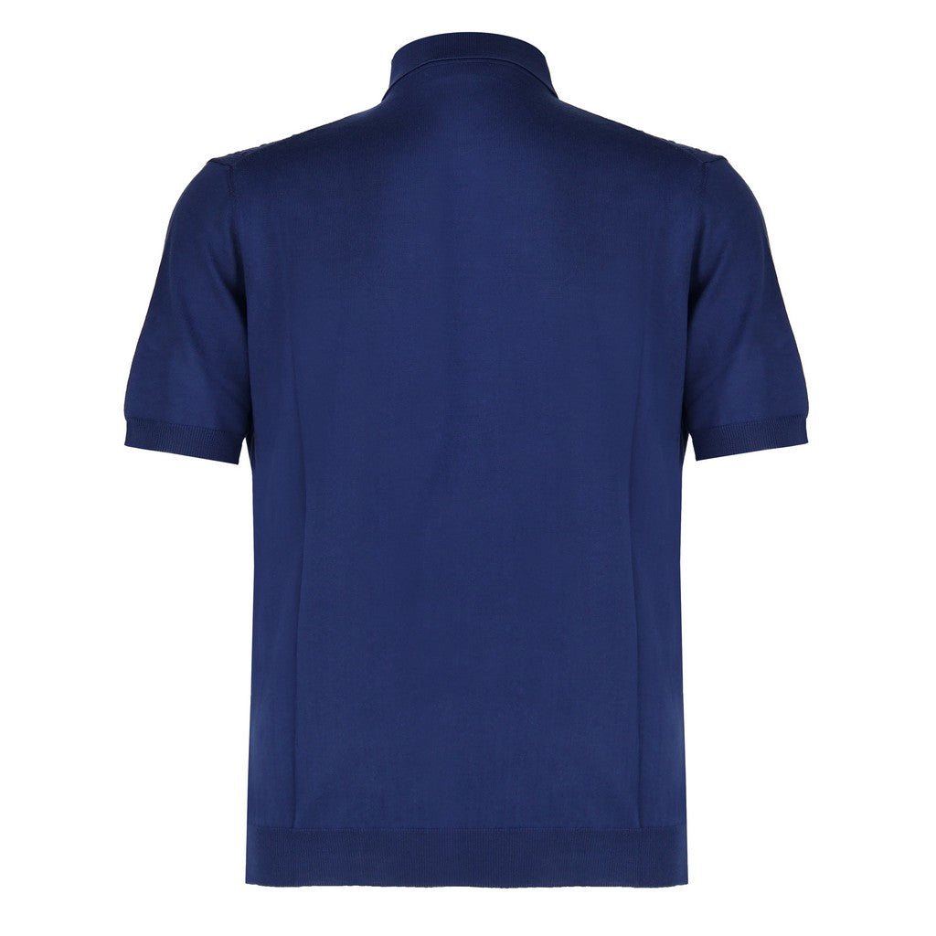 McKINNON & CO X FERRANTE Buttoned Polo NAVY - Henry Bucks