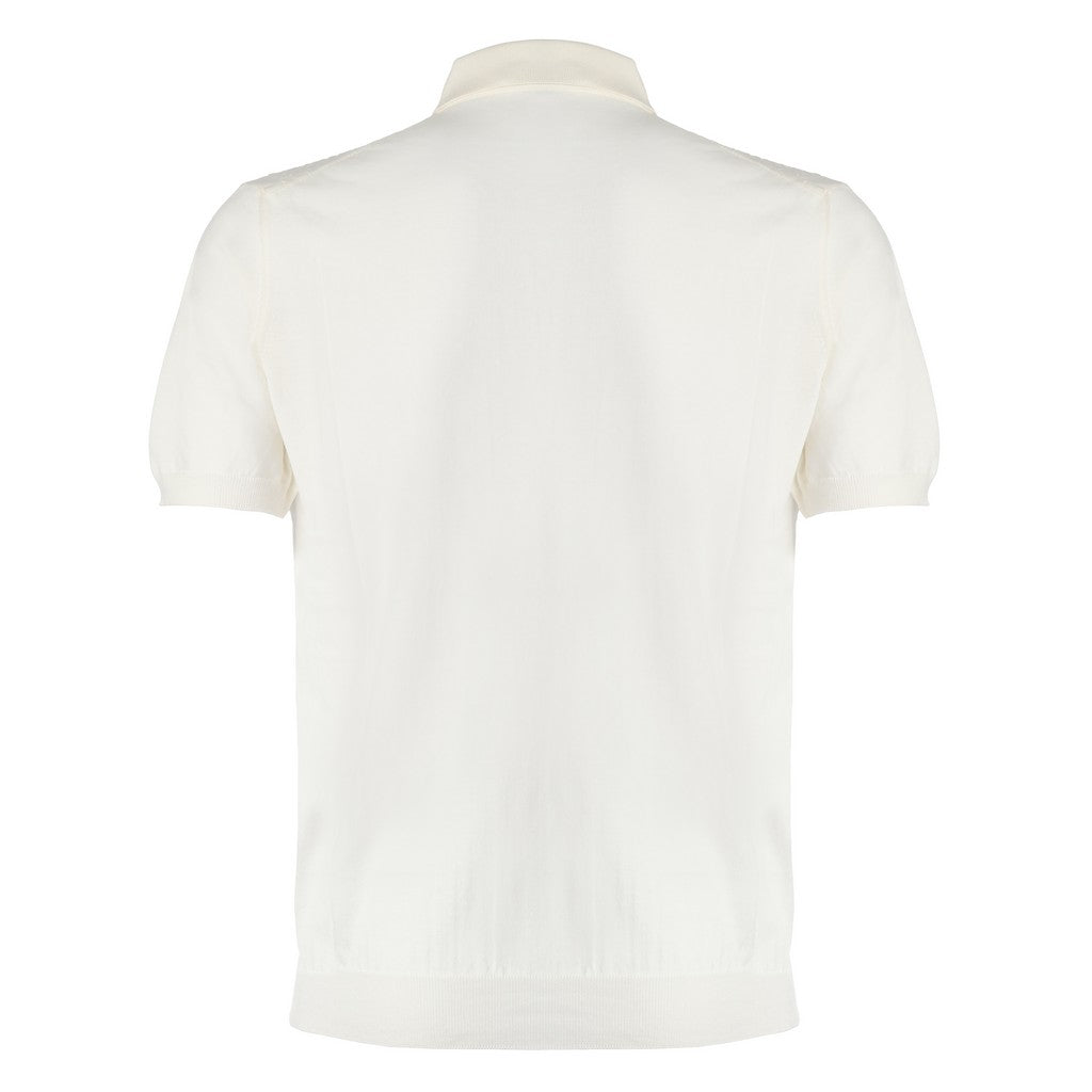 McKINNON & CO X FERRANTE Buttoned Polo WHITE - Henry Bucks