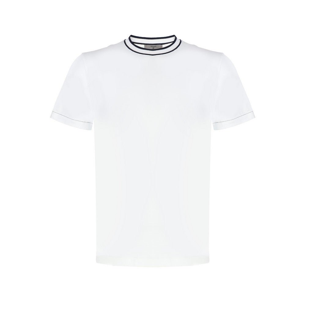 McKINNON & CO X FERRANTE Cotton Crew Neck T-Shirt WHITE - Henry Bucks