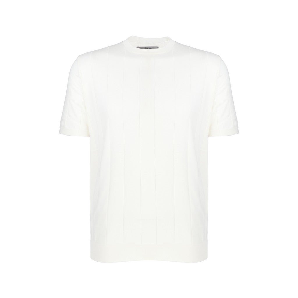 McKINNON & CO X FERRANTE Cotton Crew Neck T-Shirt WHITE - Henry Bucks