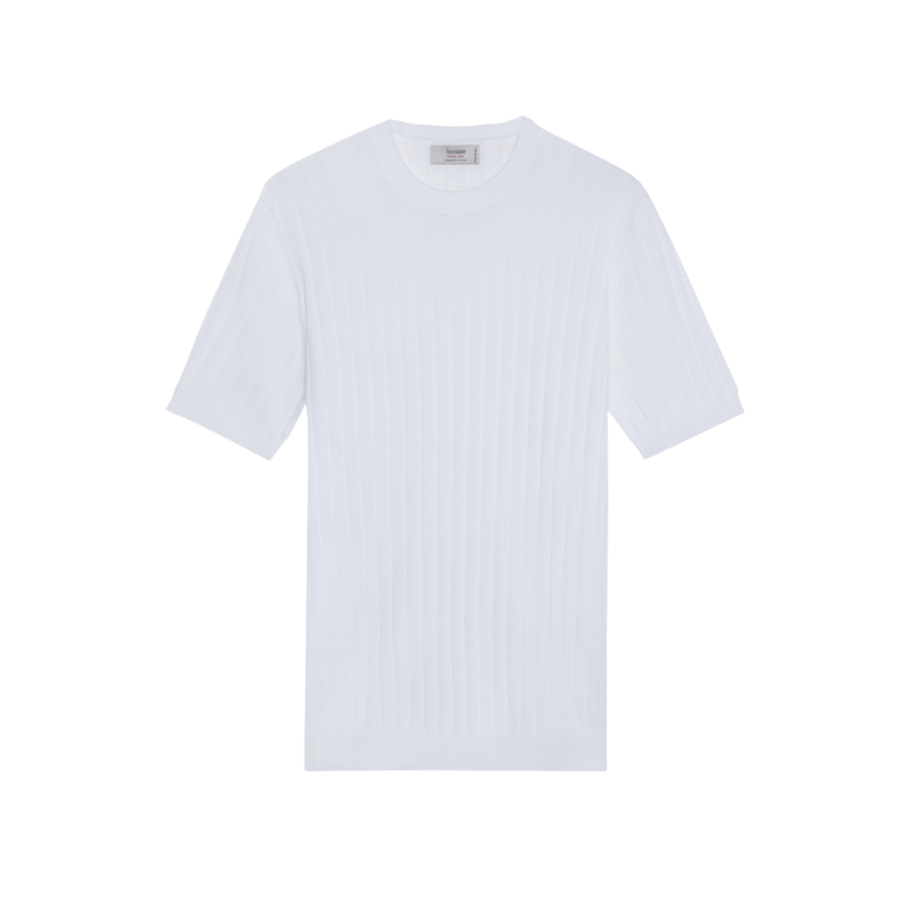McKINNON & CO X FERRANTE Cotton Crew Neck Tee WHITE - Henry Bucks