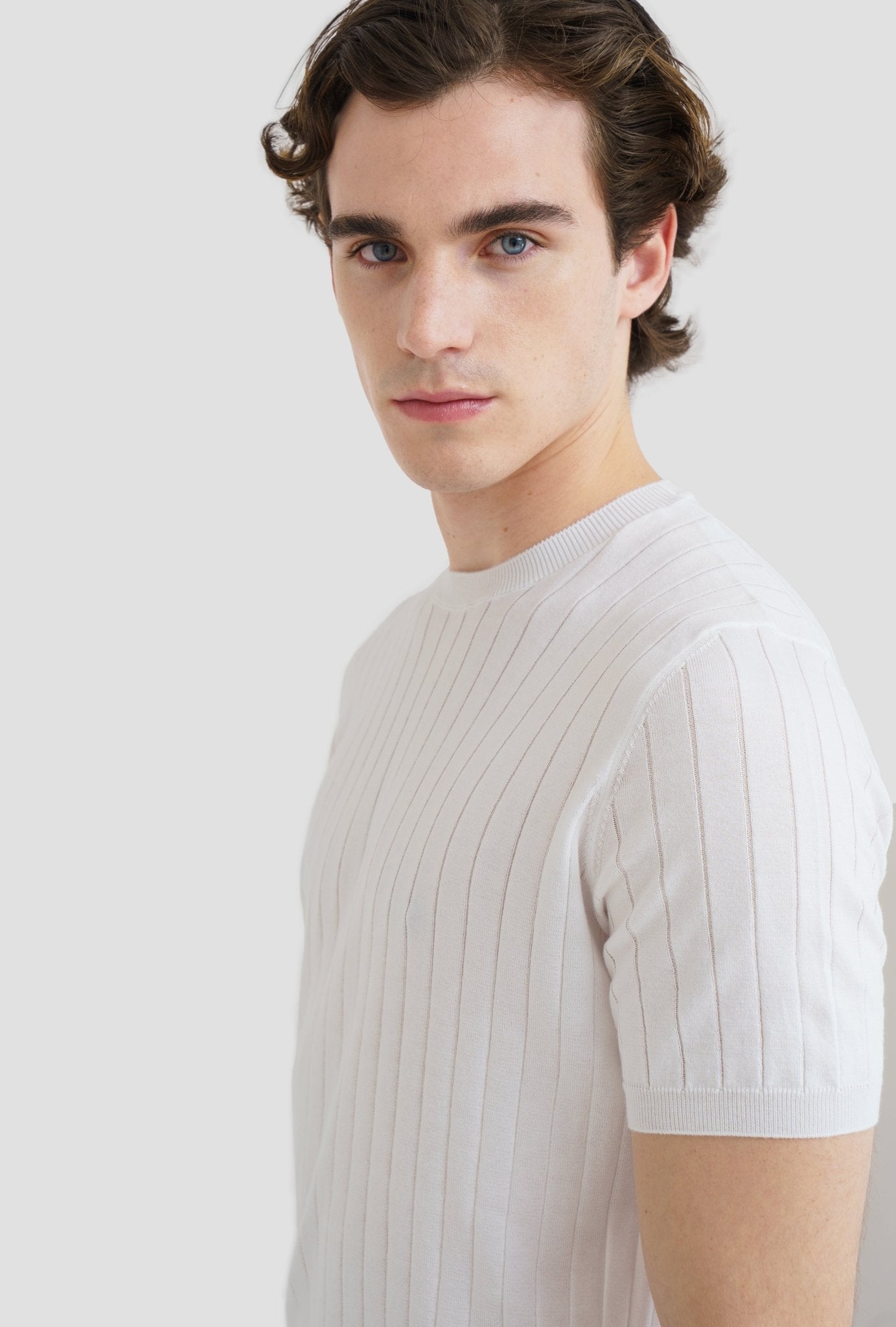 McKINNON & CO X FERRANTE Cotton Crew Neck Tee WHITE - Henry Bucks