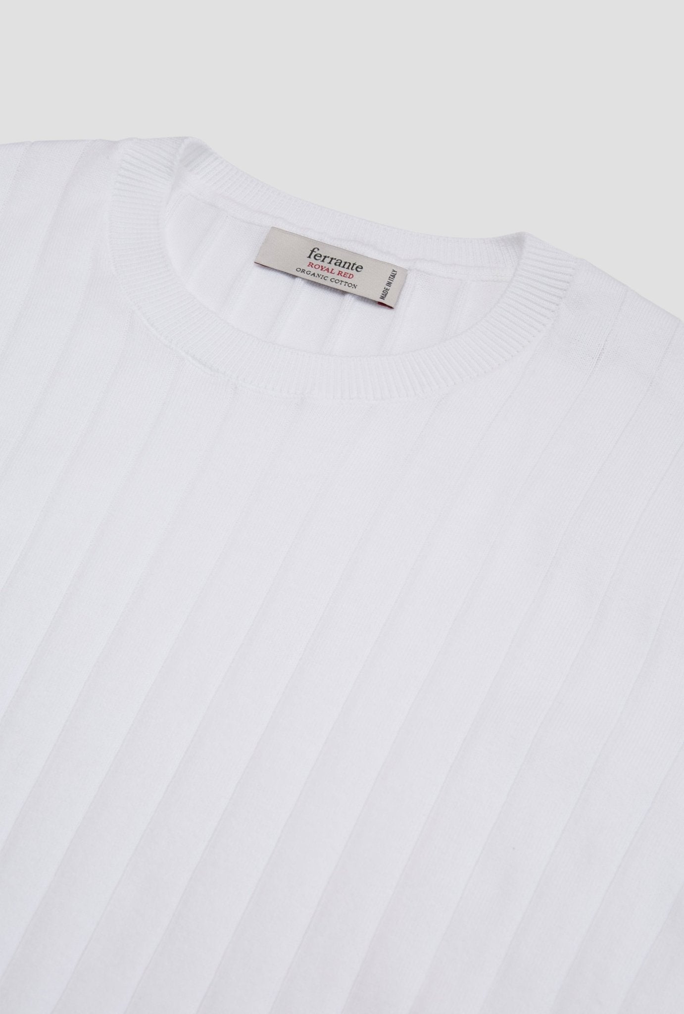 McKINNON & CO X FERRANTE Cotton Crew Neck Tee WHITE - Henry Bucks