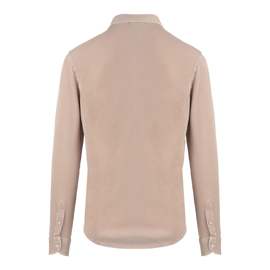 McKINNON & CO X FERRANTE Cotton Long Sleeve Polo TAN - Henry Bucks