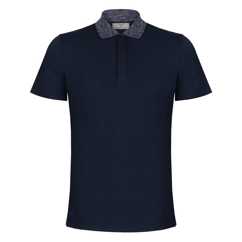 McKINNON & CO X FERRANTE Cotton Polo NAVY - Henry Bucks