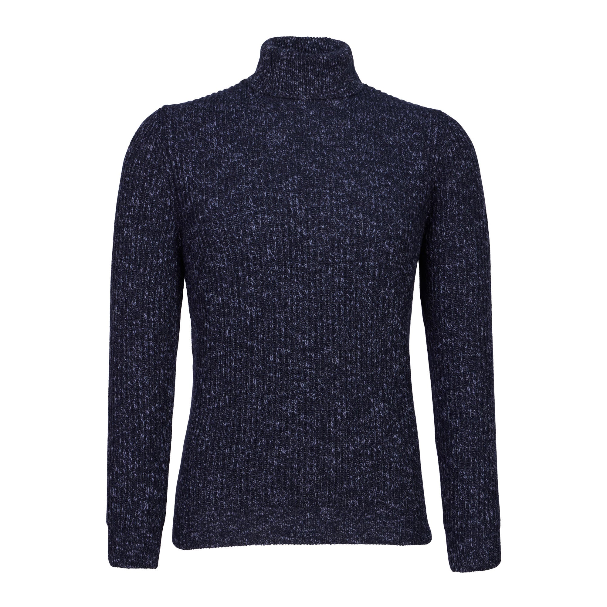 MCKINNON & CO X FERRANTE English Ribbed Turtleneck BLUE - Henry BucksKnitwear38AW240062 - BLUE - 50