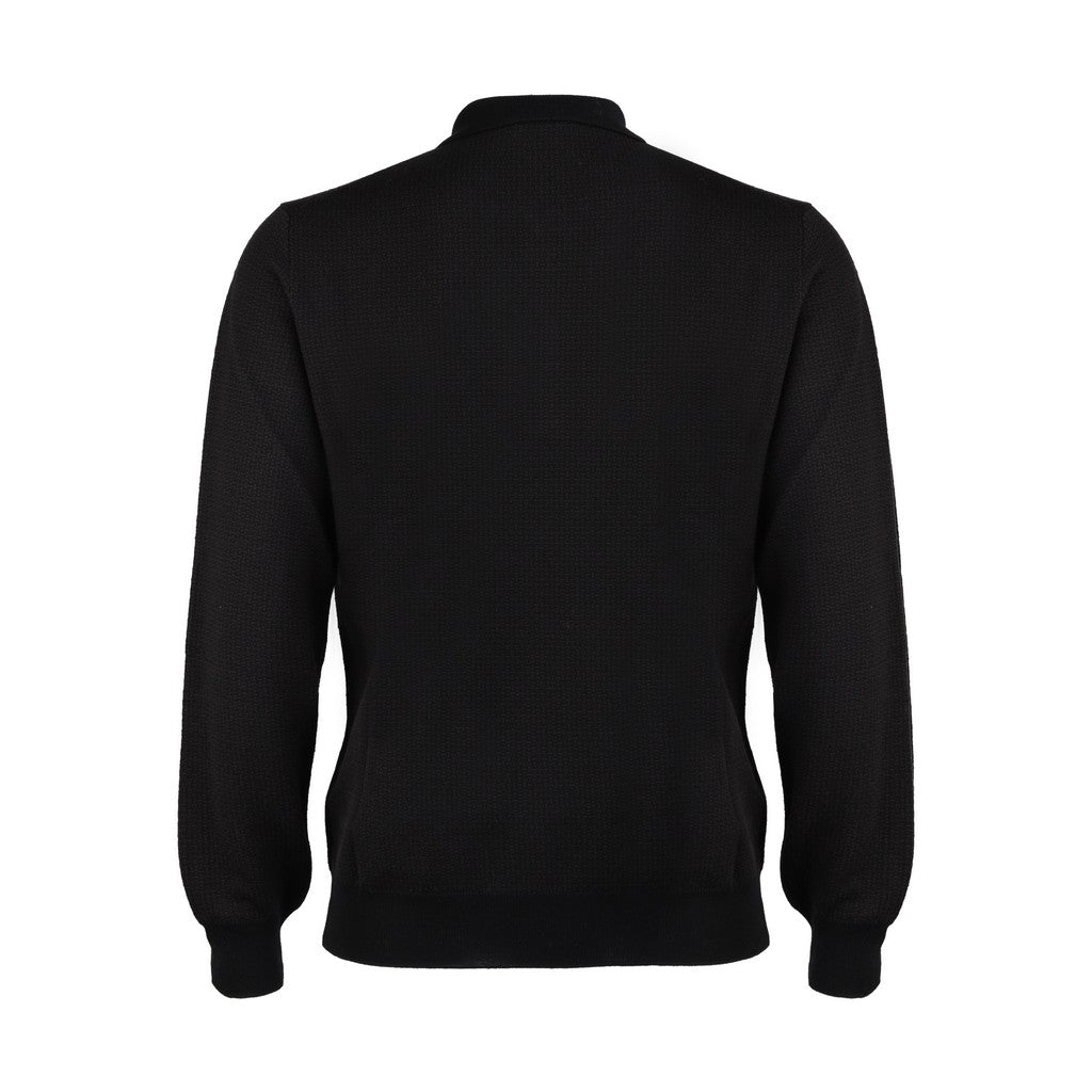 McKINNON & CO X FERRANTE Front Zip Polo DARK BROWN - Henry Bucks