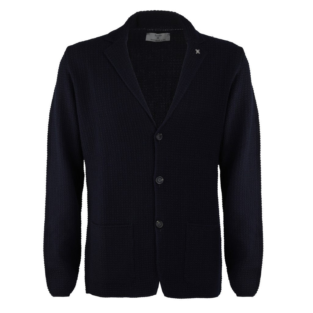McKINNON & CO X FERRANTE Knitted Jacket NAVY - Henry Bucks