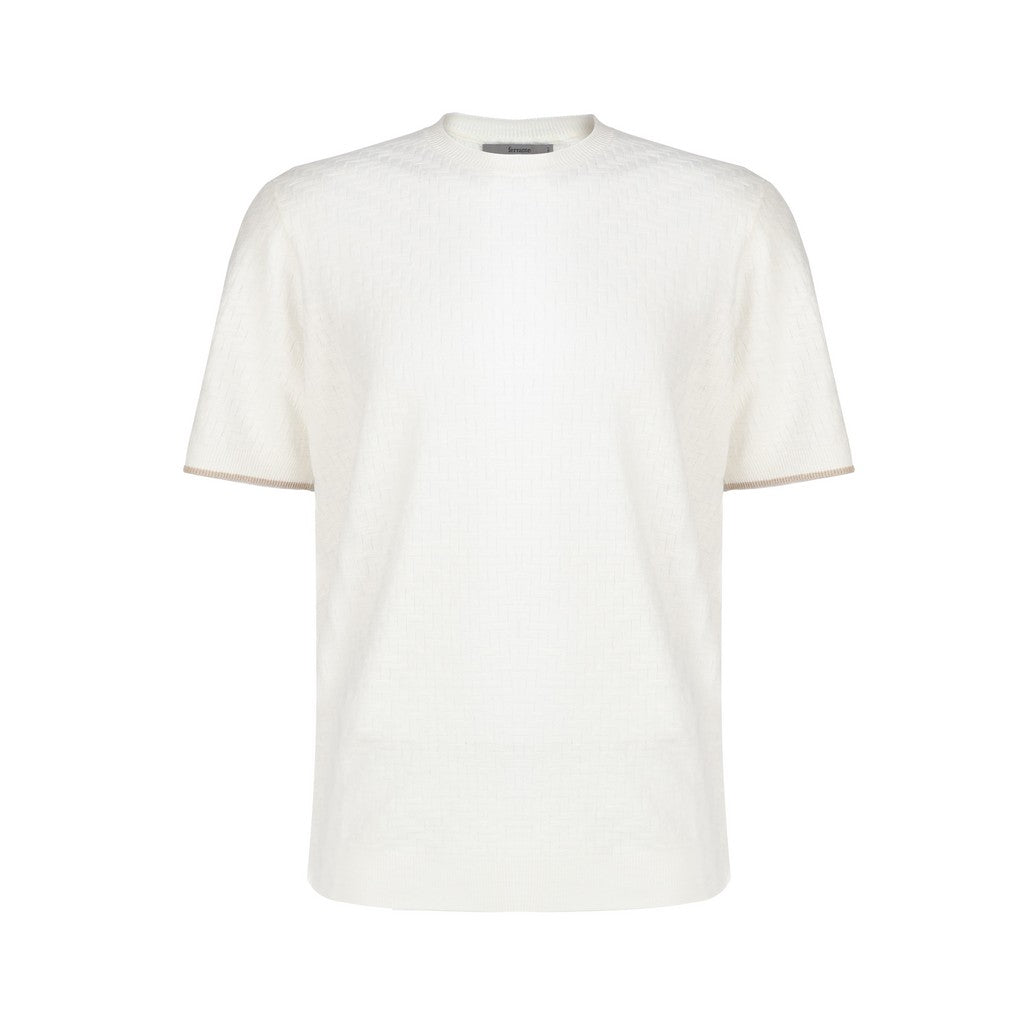 McKINNON & CO X FERRANTE Linen Short Sleeve T-Shirt WHITE - Henry Bucks