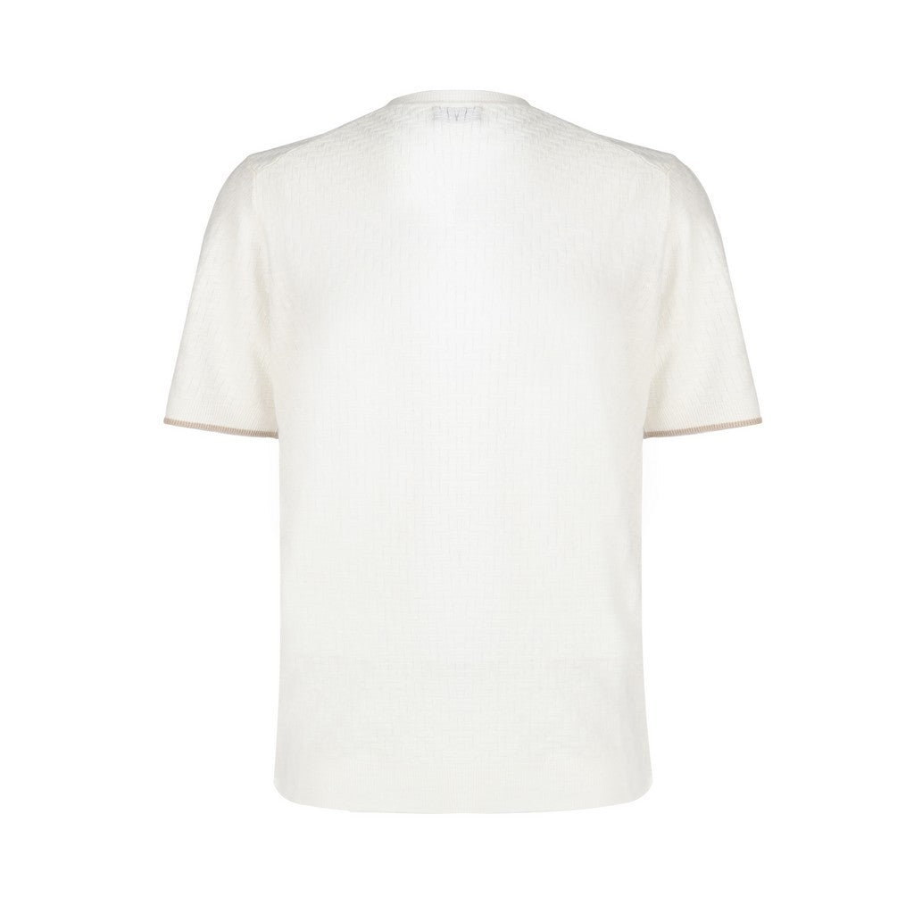 McKINNON & CO X FERRANTE Linen Short Sleeve T-Shirt WHITE - Henry Bucks