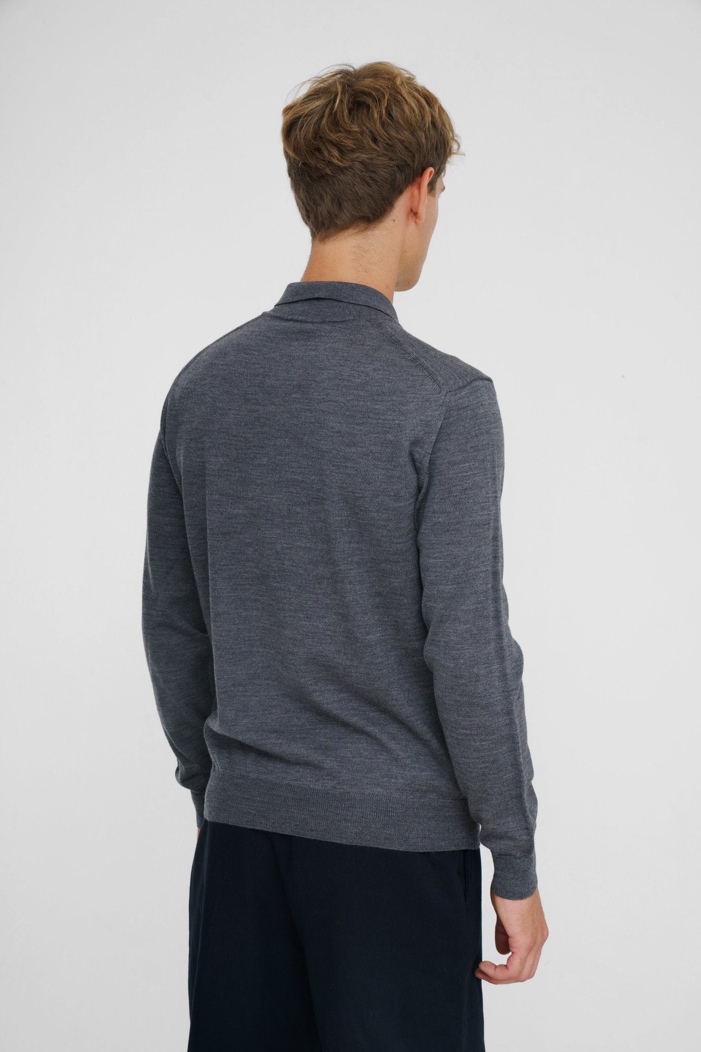 MCKINNON & CO X FERRANTE Merino Button Front GREY - Henry Bucks