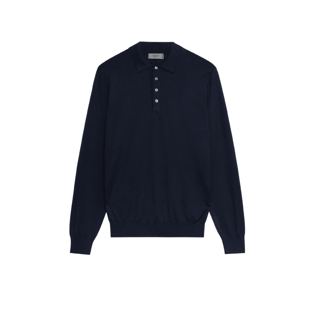 MCKINNON & CO X FERRANTE Merino Button Front NAVY - Henry Bucks