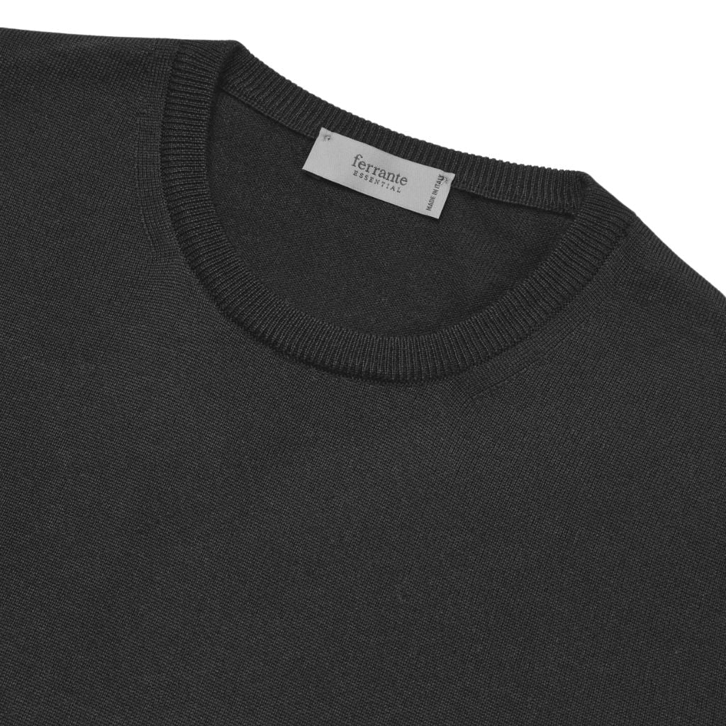 MCKINNON & CO X FERRANTE Merino Crewneck CHARCOAL - Henry Bucks