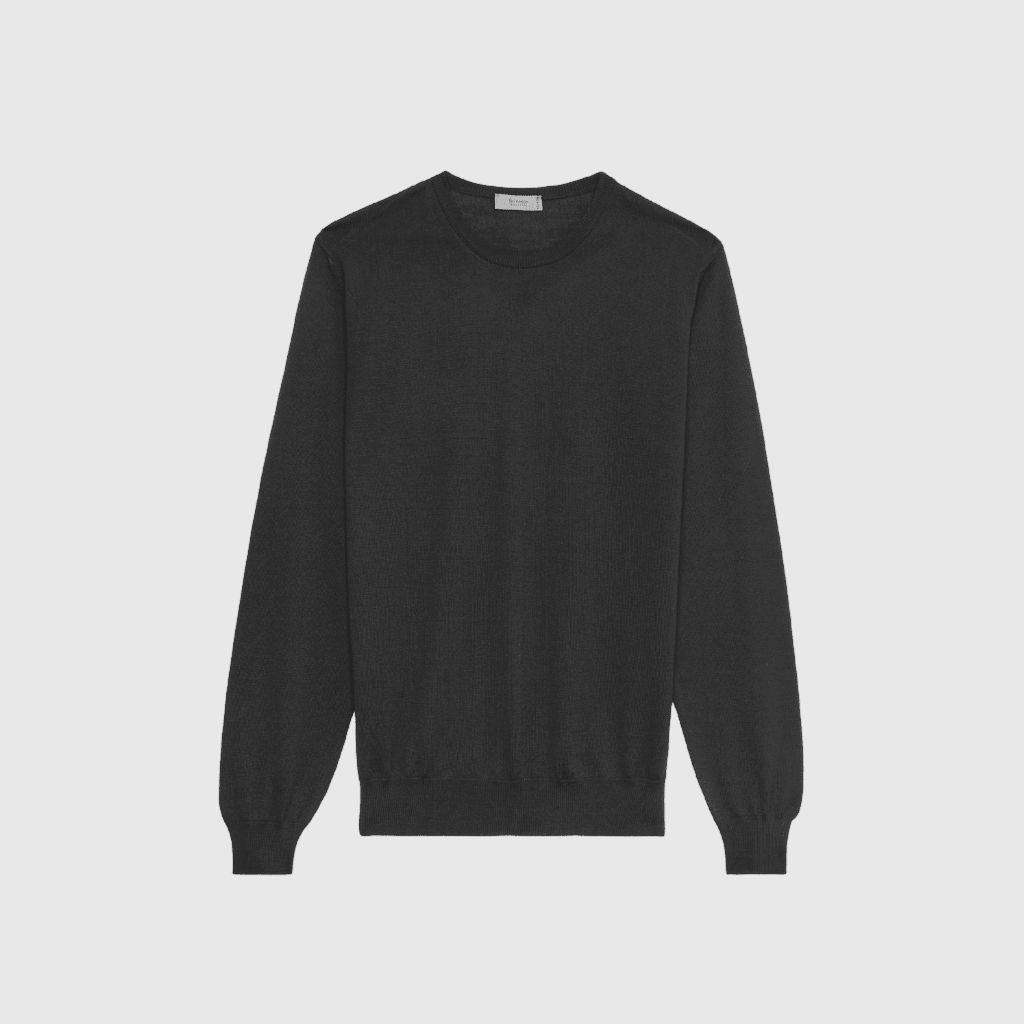 MCKINNON & CO X FERRANTE Merino Crewneck CHARCOAL - Henry Bucks