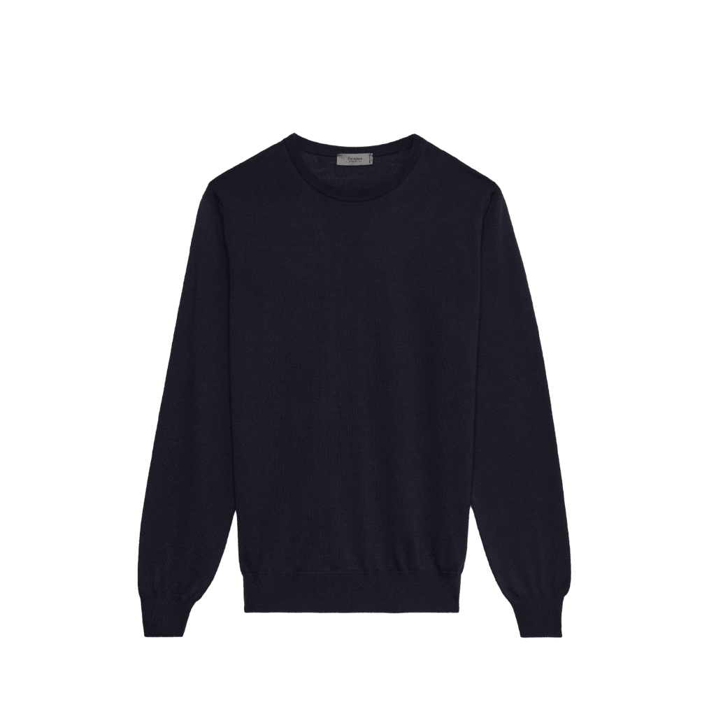 MCKINNON & CO X FERRANTE Merino Crewneck NAVY - Henry Bucks