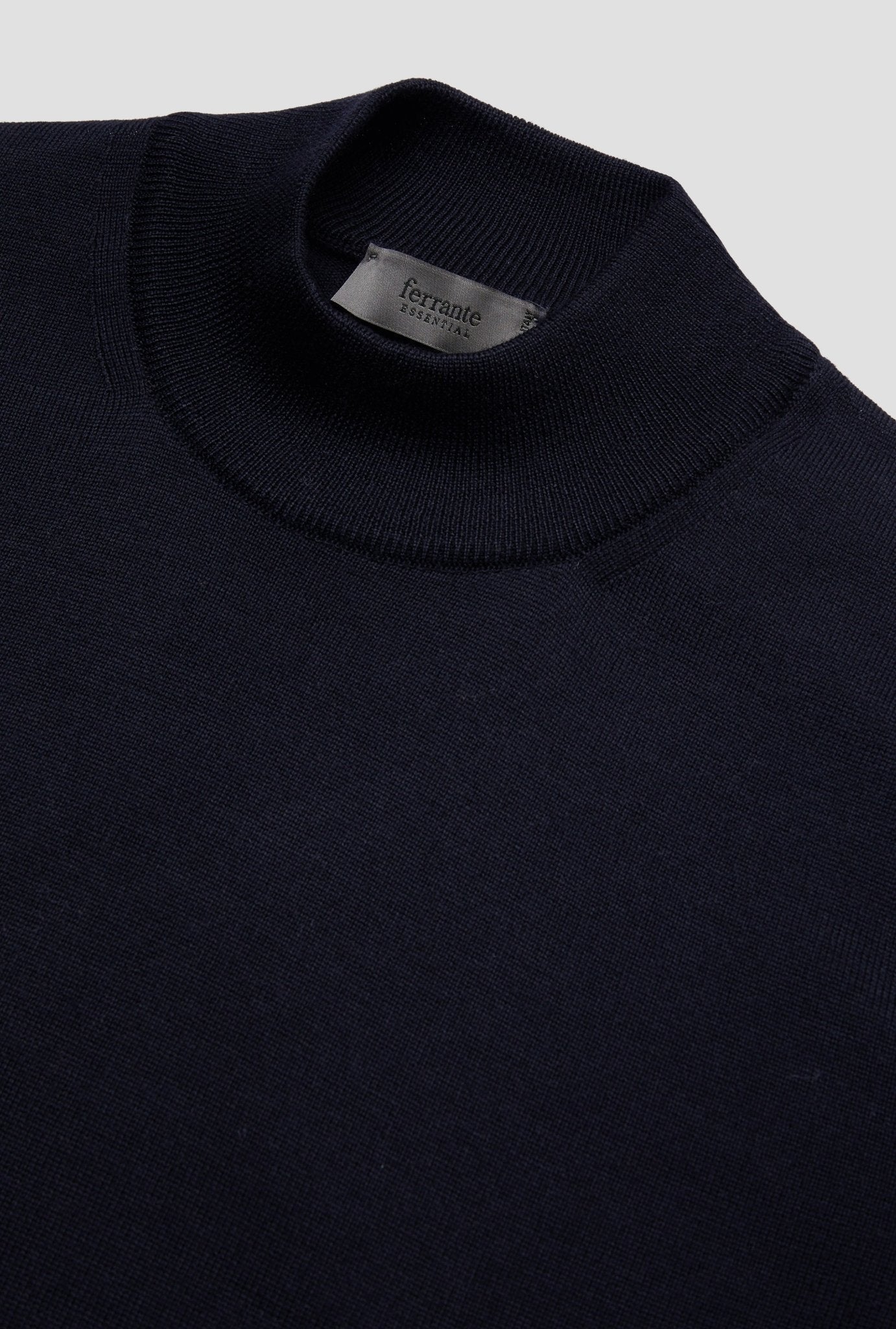 MCKINNON & CO X FERRANTE Merino Mockneck NAVY - Henry Bucks