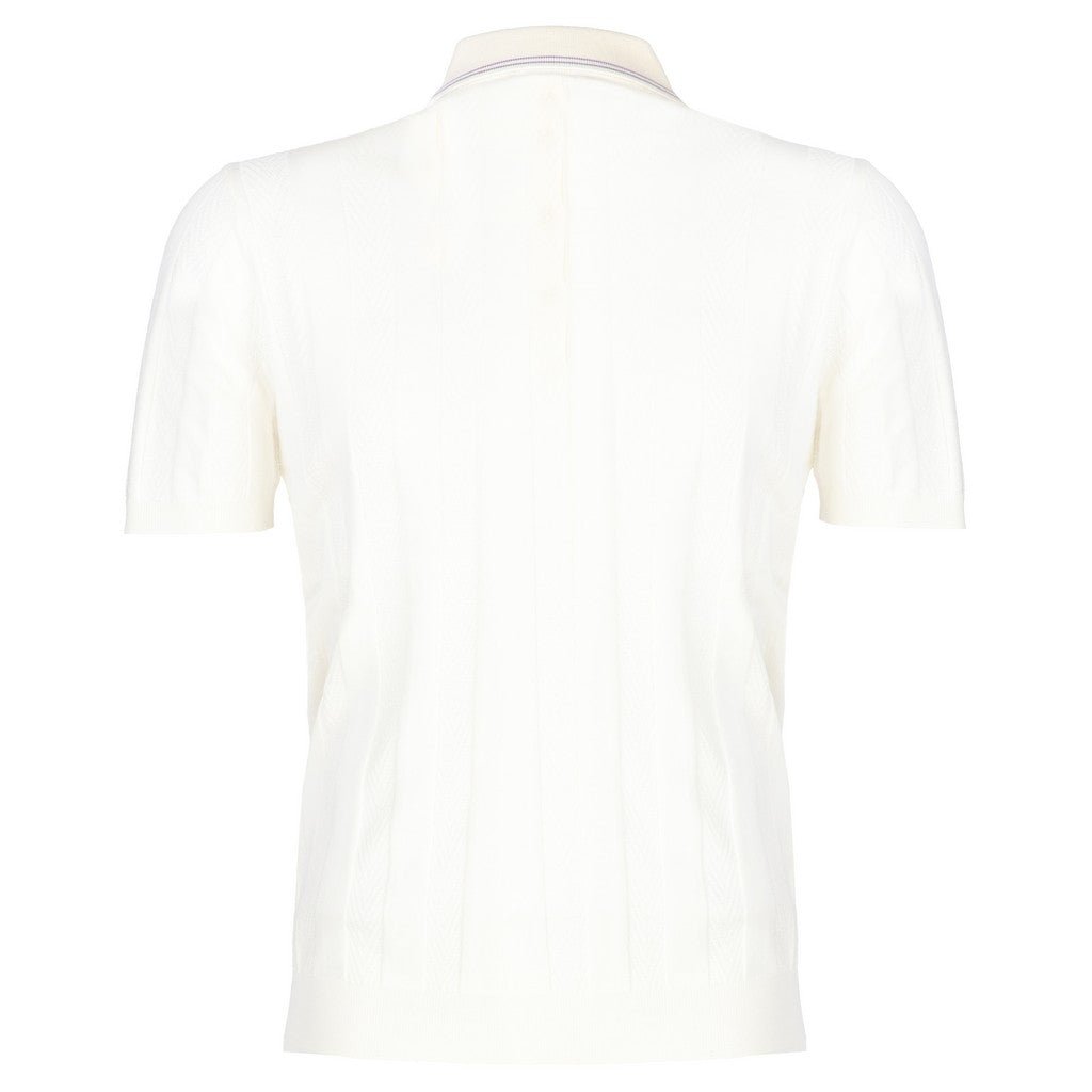 McKINNON & CO X FERRANTE Organic Cotton Polo WHITE - Henry Bucks