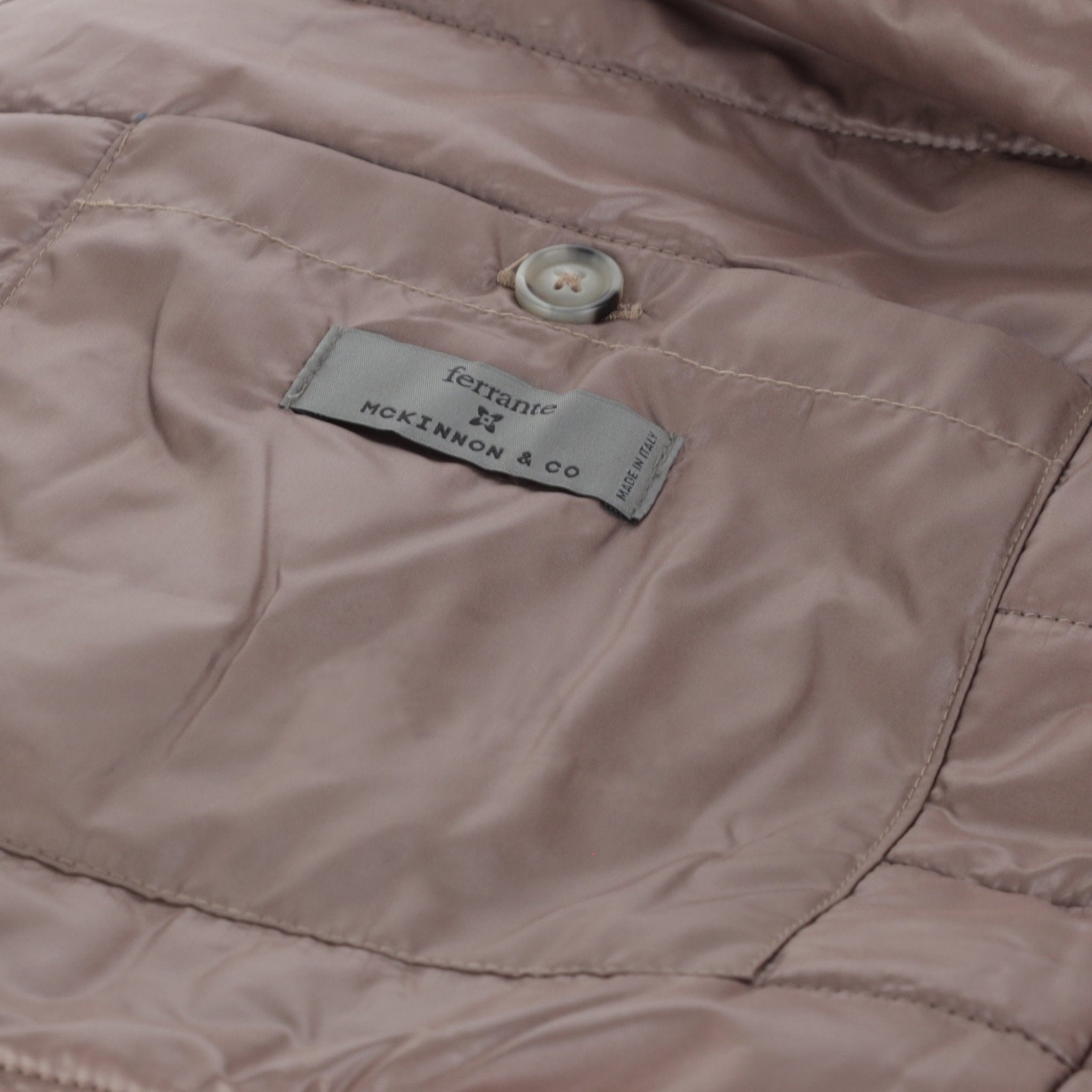 McKINNON & CO X FERRANTE Padded Eco Fur Jacket BROWN - Henry Bucks