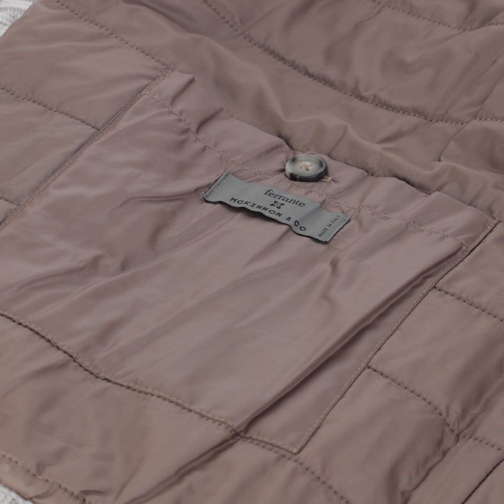 McKINNON & CO X FERRANTE Padded Knit Jacket BEIGE - Henry Bucks