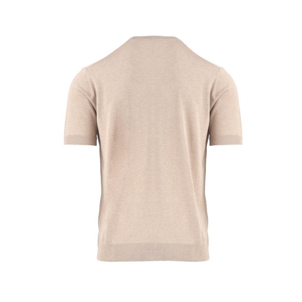 McKINNON & CO X FERRANTE Silk/Cotton Crew Neck BEIGE - Henry Bucks