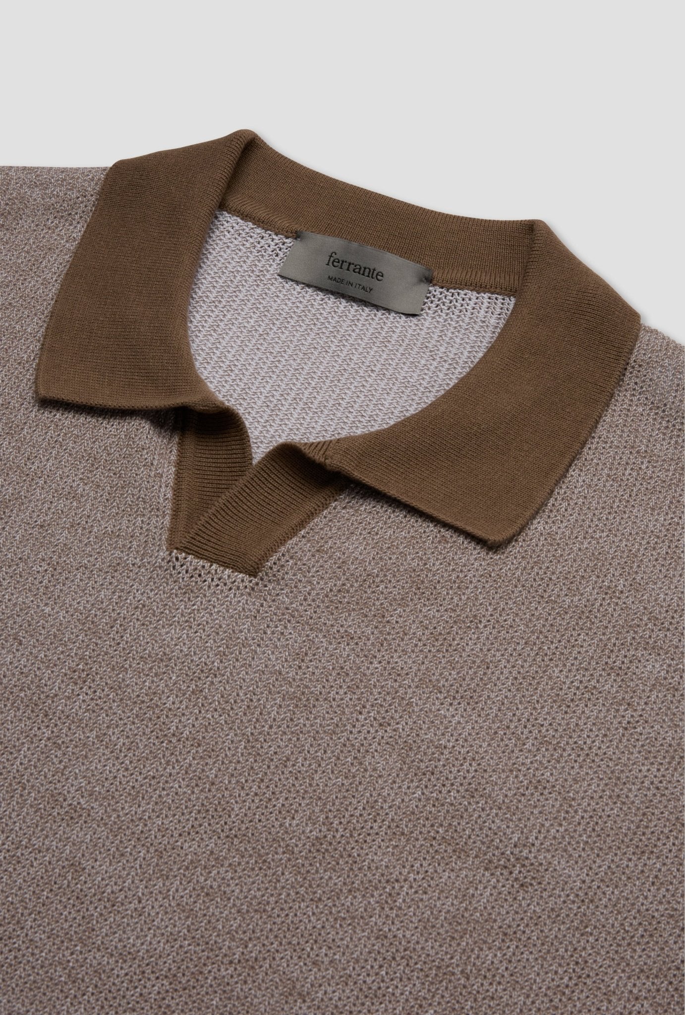 McKINNON & CO X FERRANTE Skipper Polo BROWN - Henry Bucks