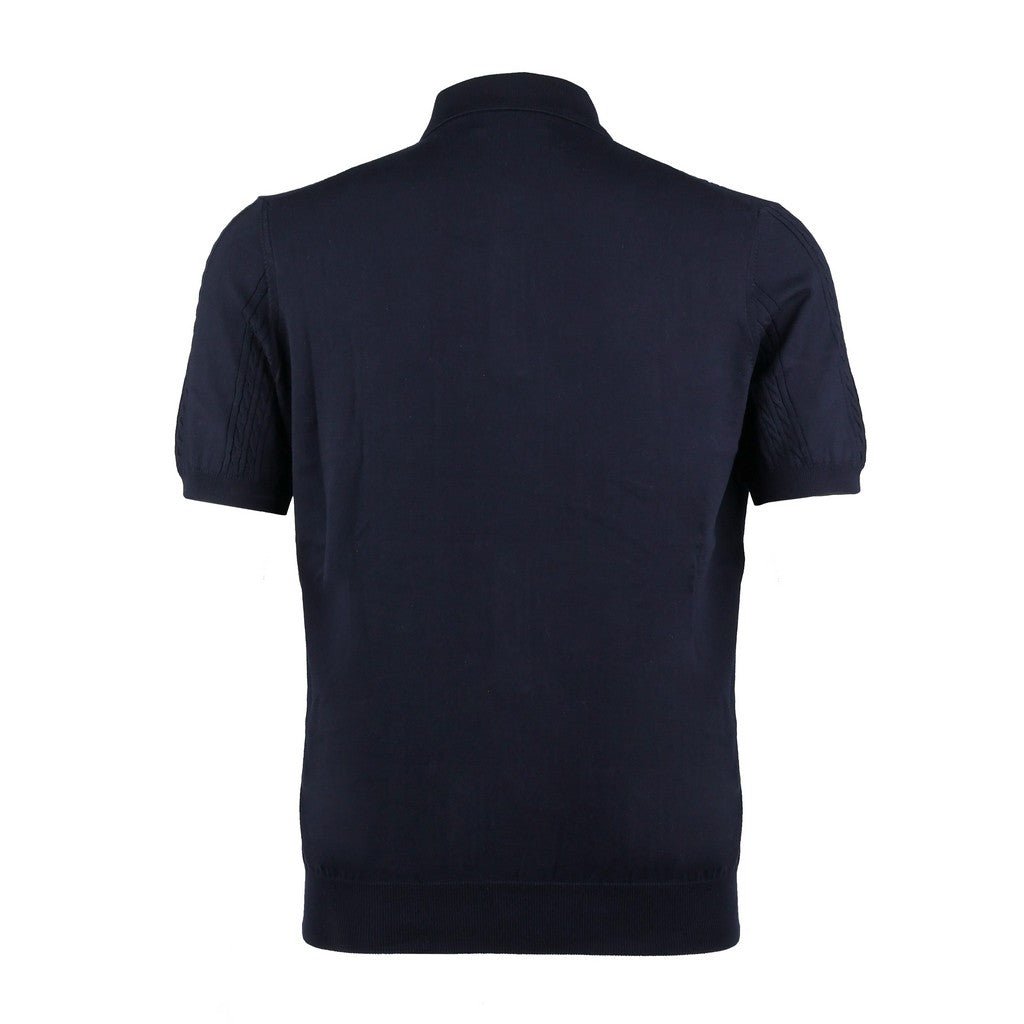 McKINNON & CO X FERRANTE Textured Polo NAVY - Henry Bucks