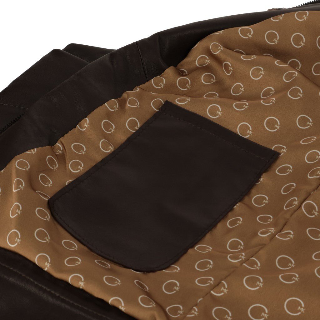 MCKINNON Giancarlo Giannini Leather Shearling Jacket DARK BROWN REG - Henry Bucks