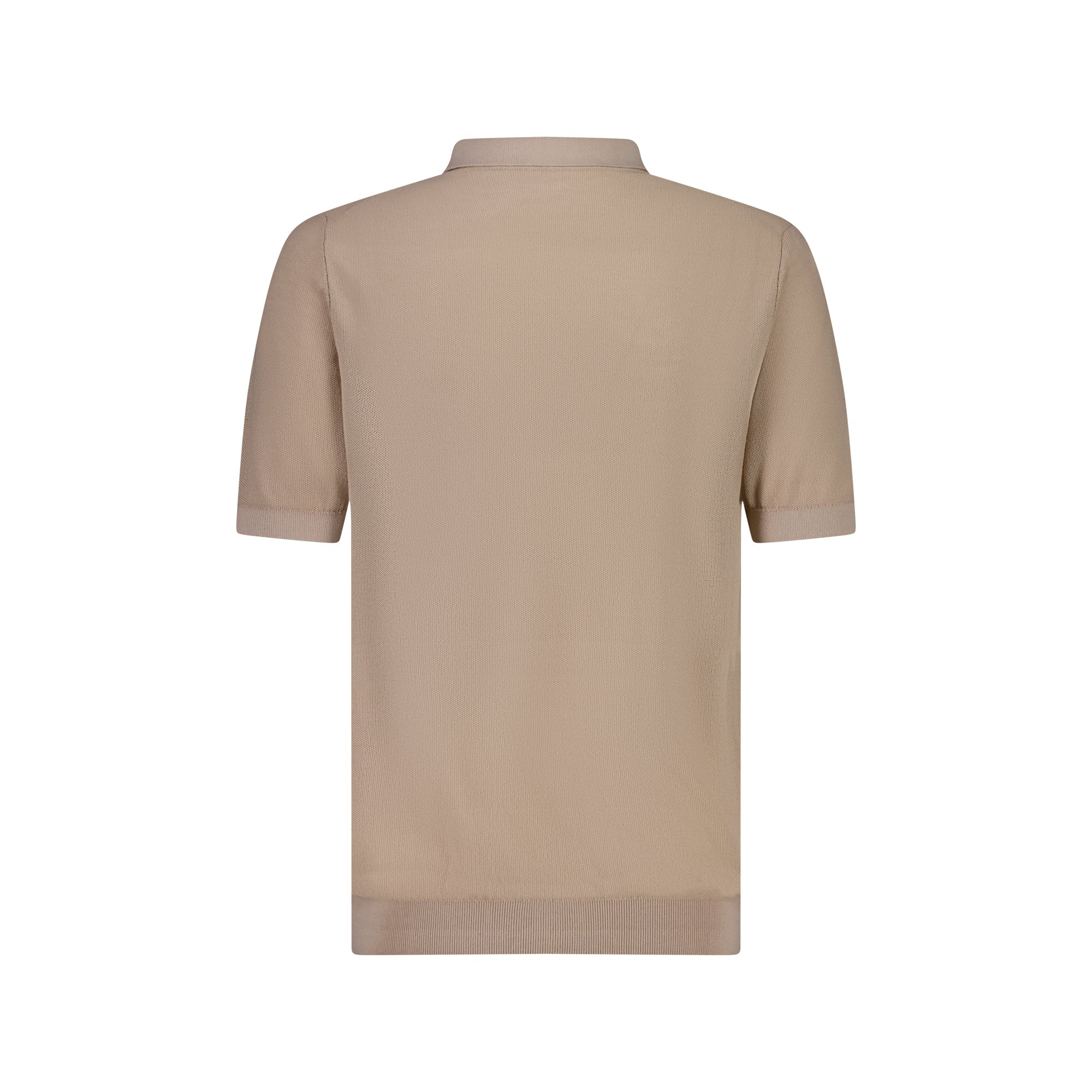 MCKINNON Half Button Collared Short Sleeve Shirt BEIGE - Henry BucksPolo61SS230008 - BEIG - M