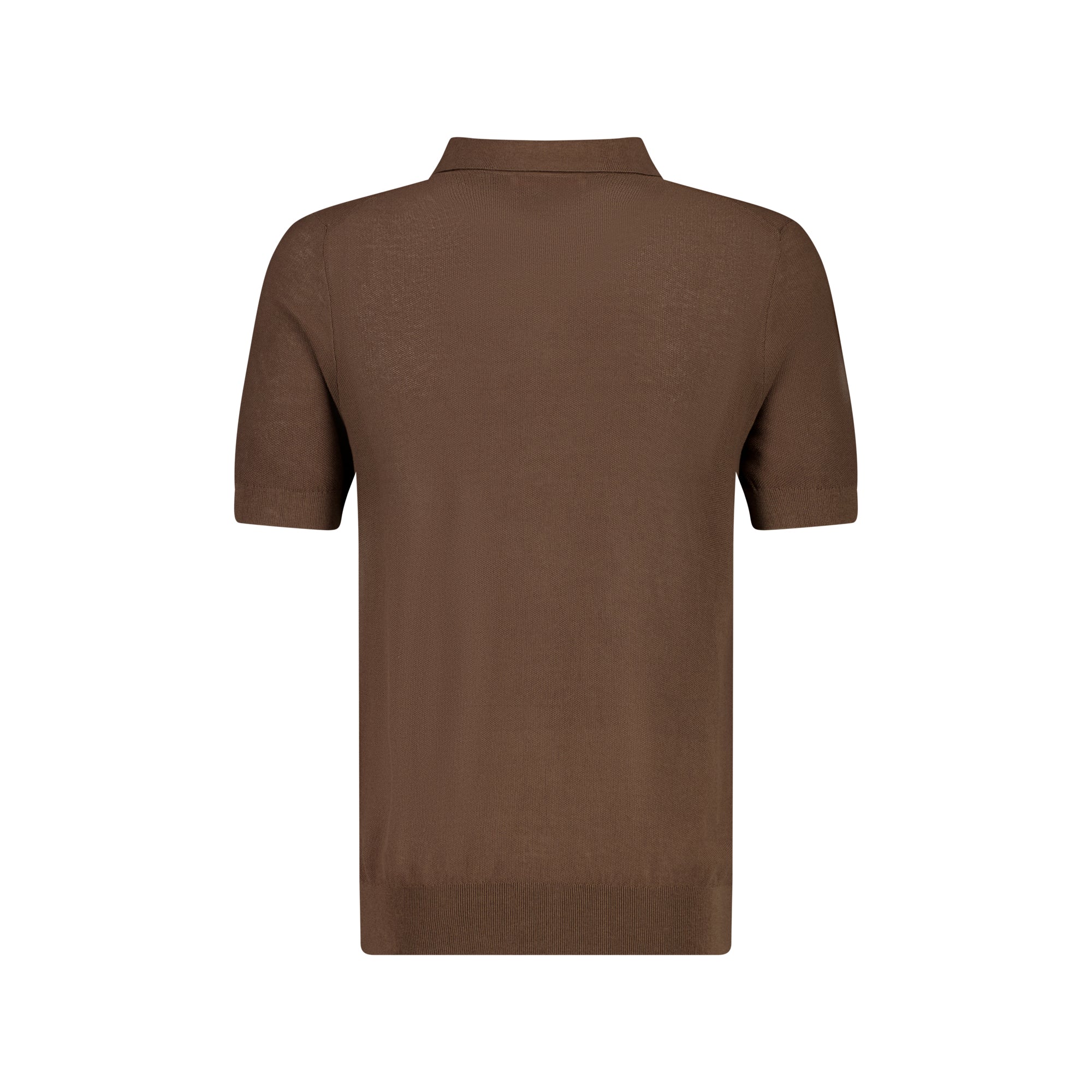 MCKINNON Half Button Collared Short Sleeve Shirt MUD BROWN - Henry BucksPolo61SS230008 - MUDBROWN - M