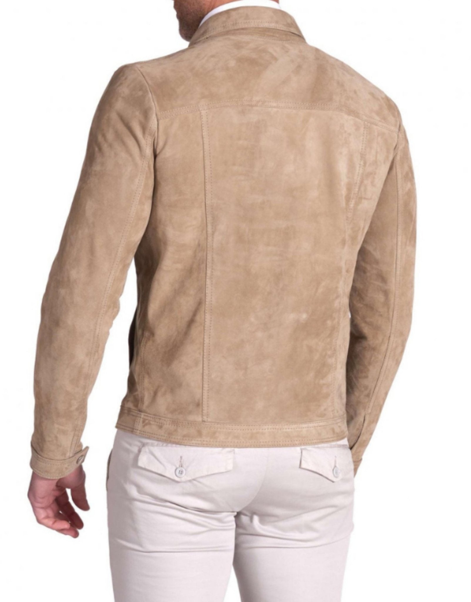 MCKINNON Lewis Suede Leather Unlined Jacket BEIGE - Henry BucksCasual Jackets38SS210006 - BEIG - R - 48