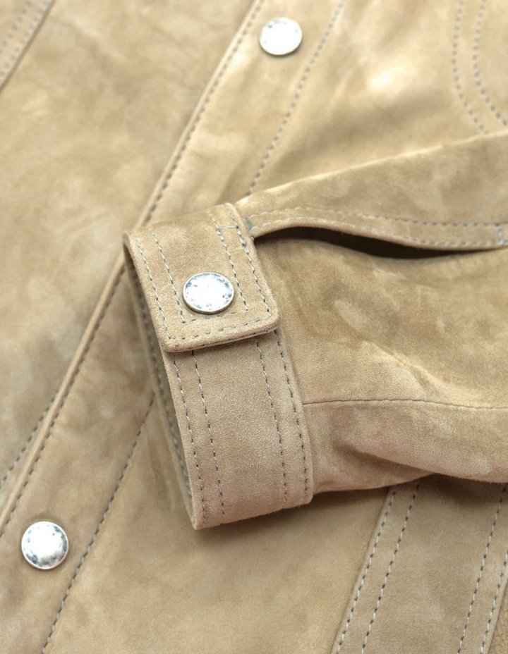 MCKINNON Lewis Suede Leather Unlined Jacket BEIGE - Henry BucksCasual Jackets38SS210006 - BEIG - R - 48