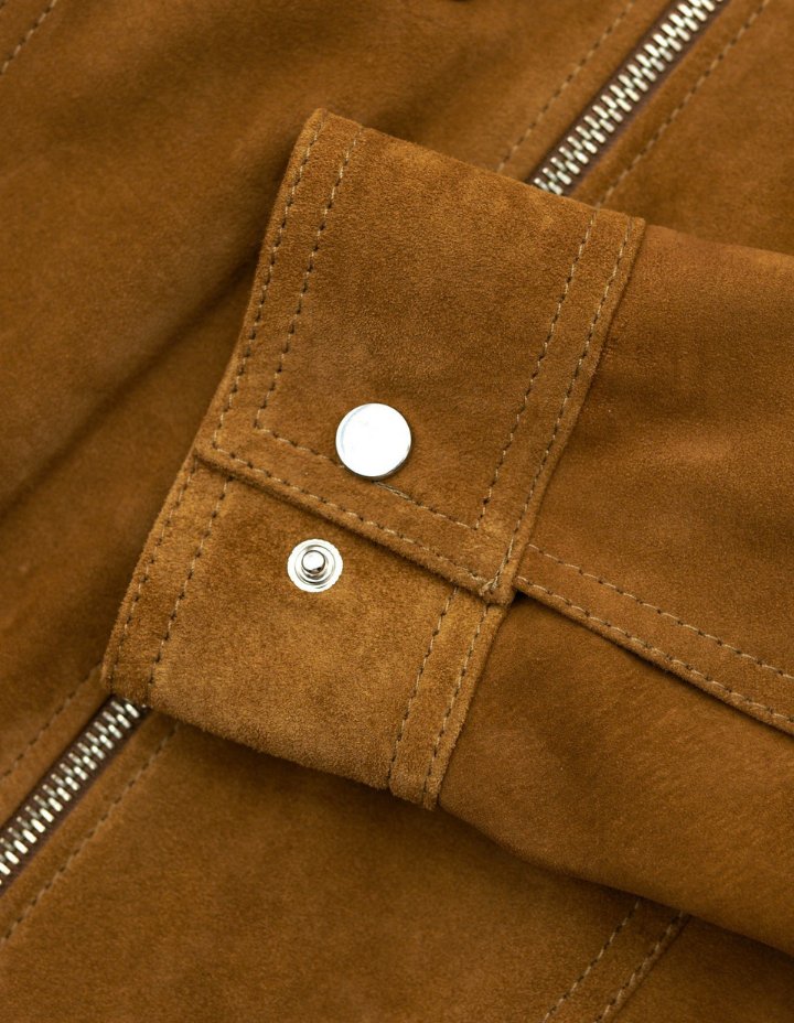 MCKINNON Lewis Suede Leather Unlined Jacket COGNAC - Henry BucksCasual Jackets38SS210005 - COGN - R - 46