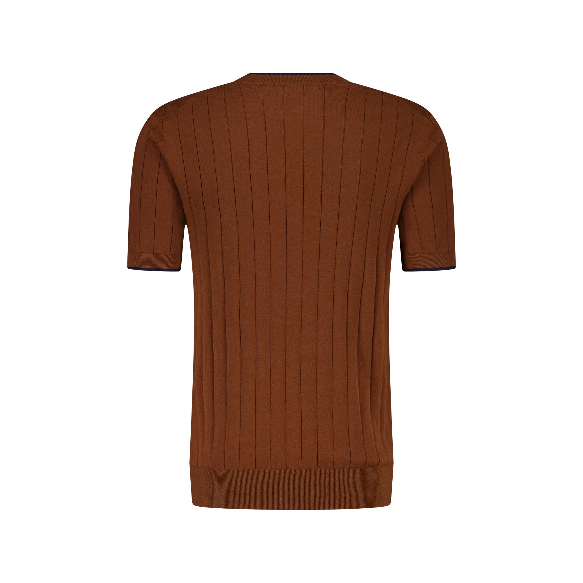 MCKINNON Ribbed Crewneck Shirt BROWN - Henry BucksT - Shirts61SS230014 - BROWN - M