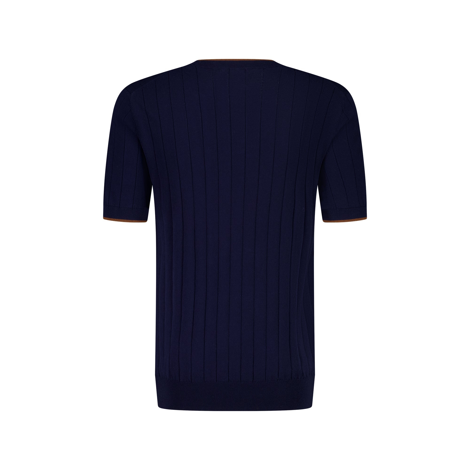 MCKINNON Ribbed Crewneck Shirt NAVY - Henry BucksT - Shirts61SS230014 - NAVY - M