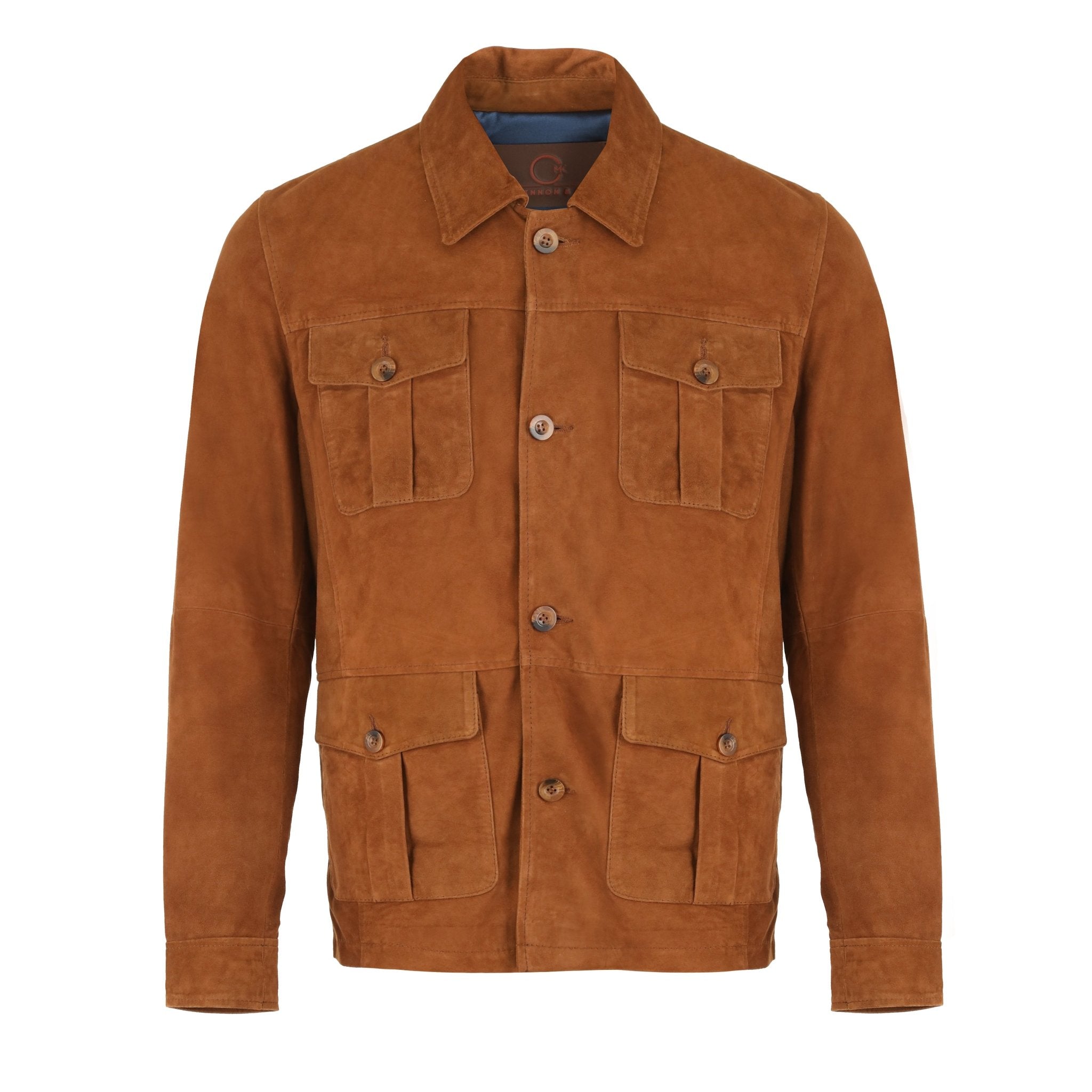 MCKINNON Suede Button Down Jacket CAMEL - Henry BucksCasual Jackets64SS230009 - CAMEL - 50