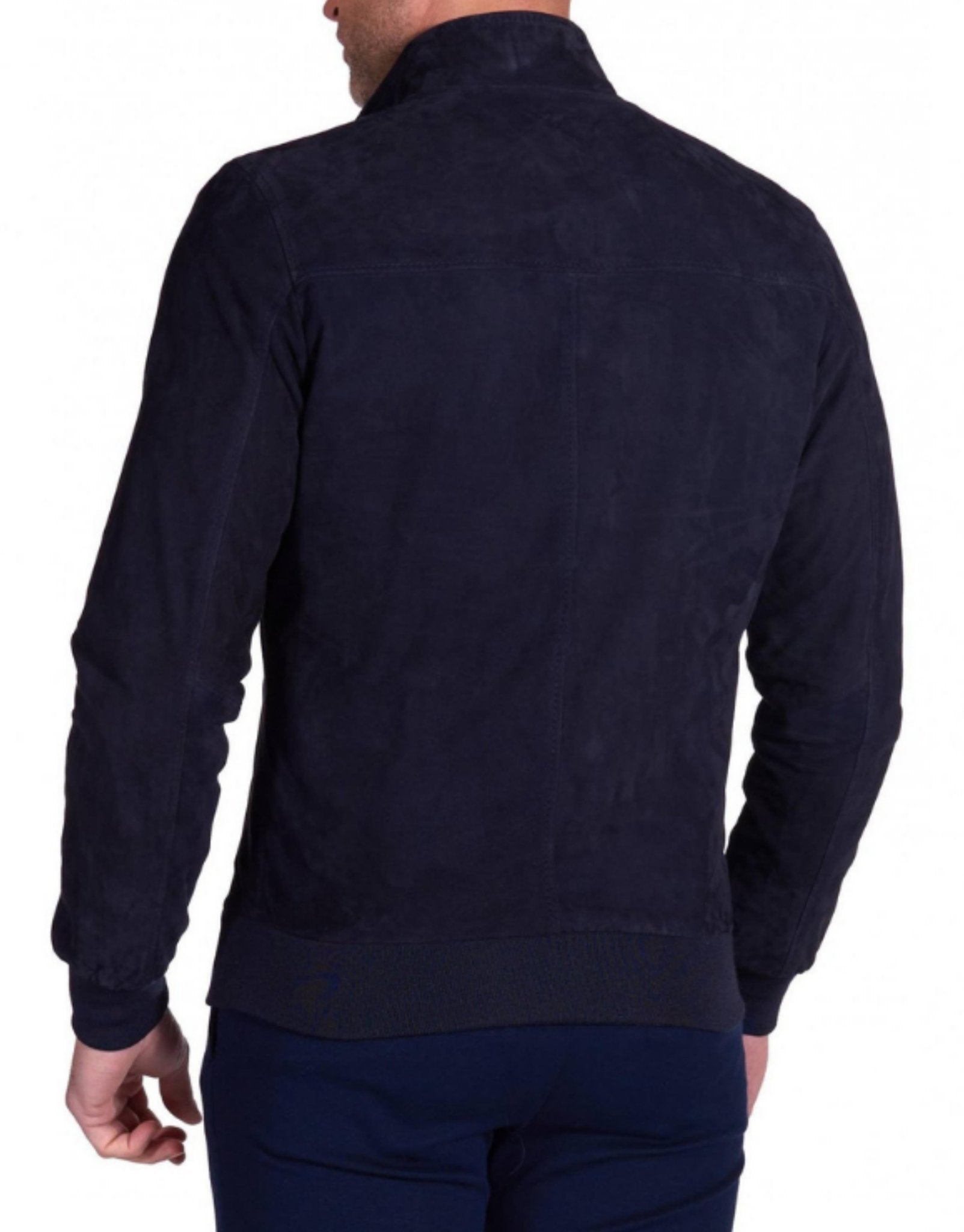 MCKINNON SUEDE LAMB LEATHER JACKET NAVY - Henry BucksCasual Jackets38SS210001 - NAVY - R - 50