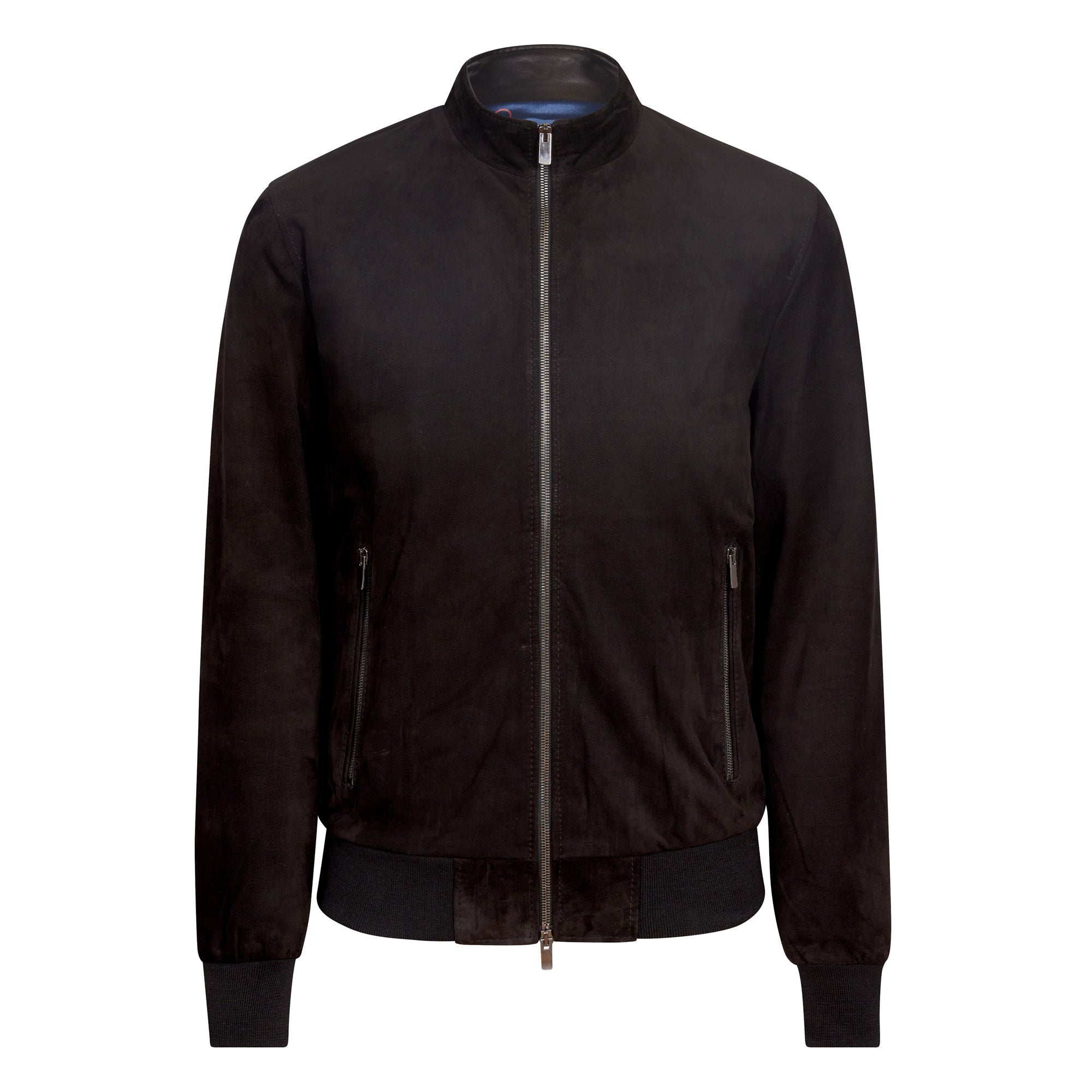 MCKINNON Suede Lamb Leather Zip Bomber Jacket BLACK - Henry BucksCasual Jackets38AW220055 - BLCK - 50