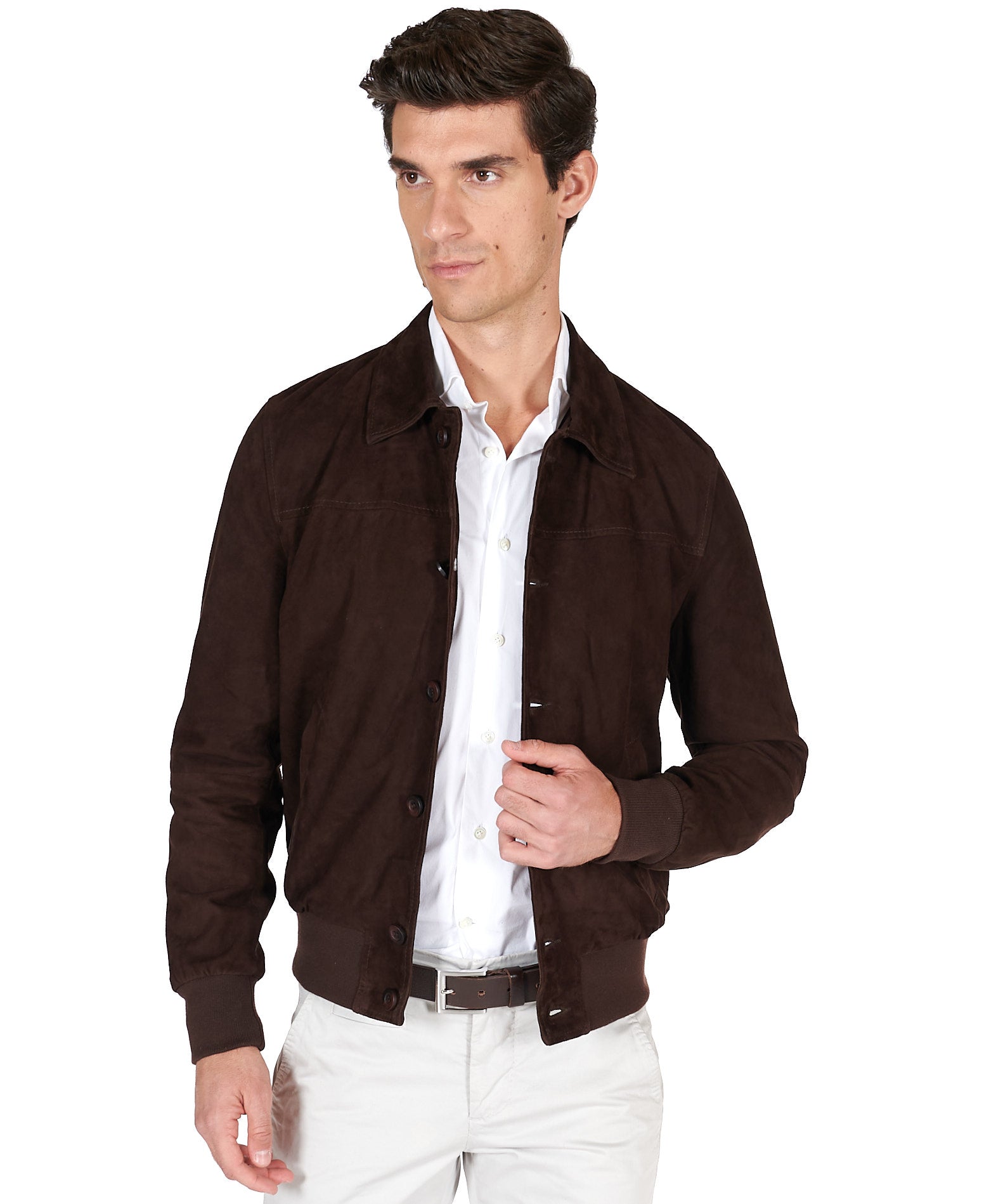 MCKINNON Suede Leather Jacket CHOCOLATE - Henry BucksCasual Jackets64SS230007 - CHOC - 50