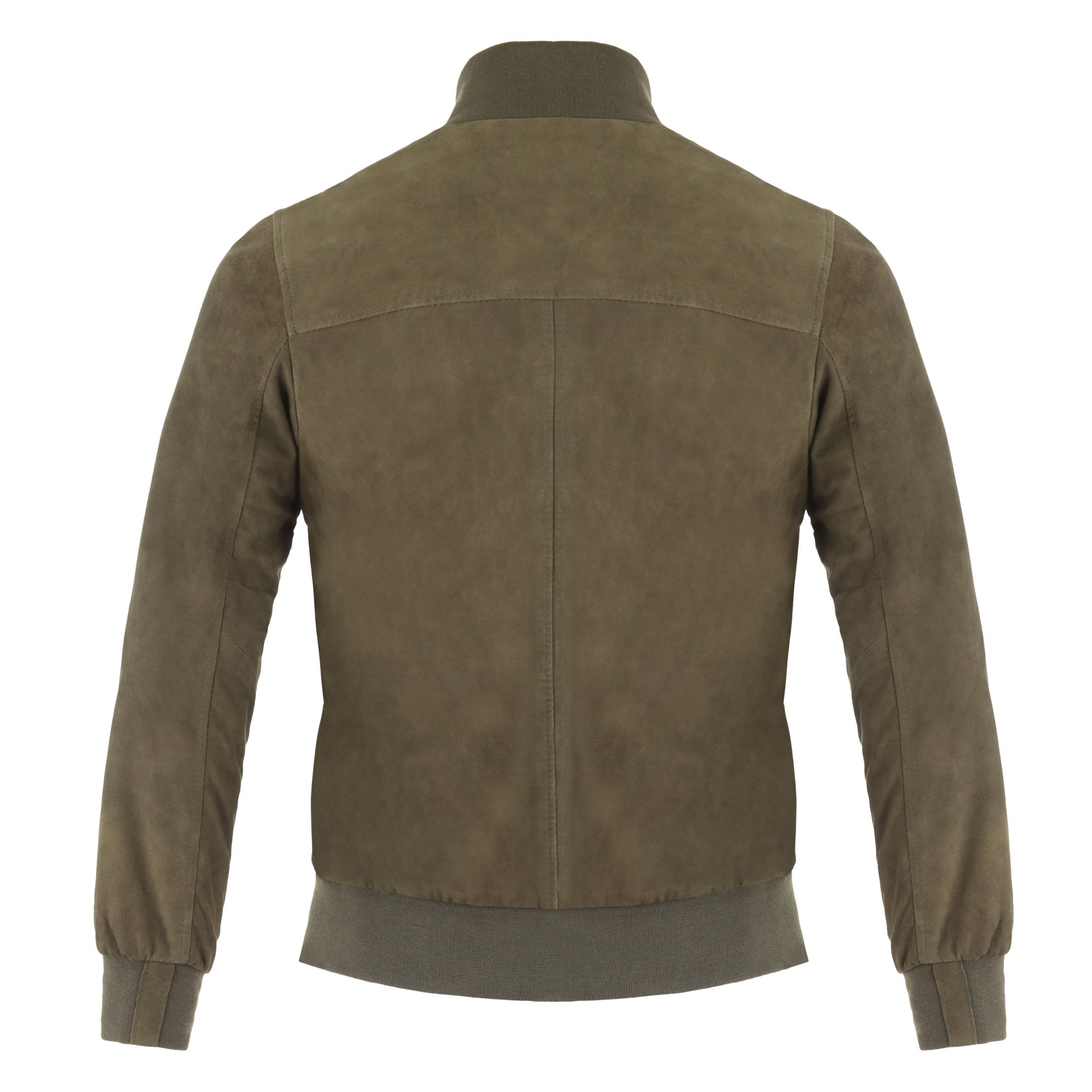 MCKINNON Suede Two - Way Zip Jacket OLIVE - Henry BucksCasual Jackets64SS230008 - OLIVE - 50