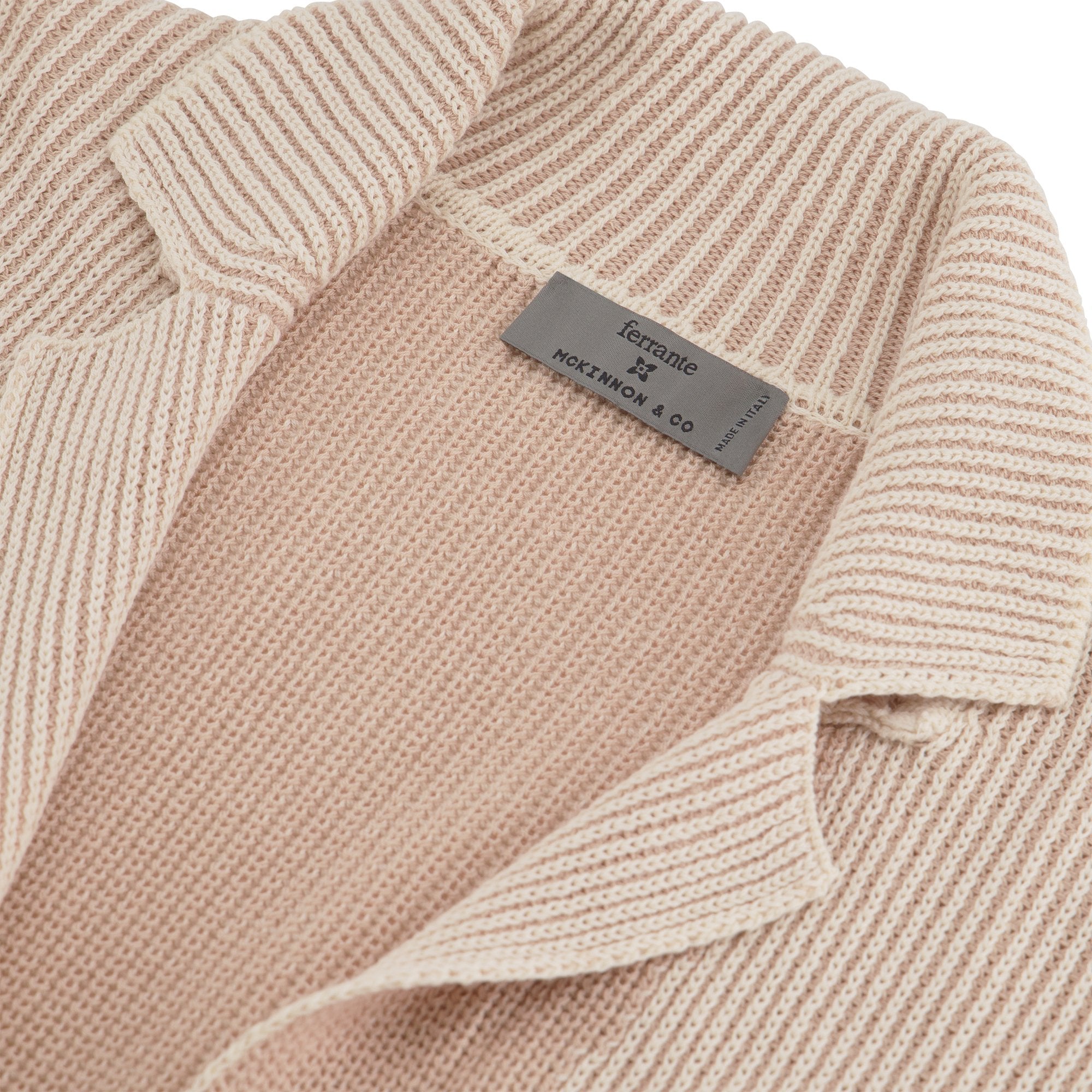 MCKINNON x FERRANTE Casual Blazer in BEIGE - Henry BucksKnitwear38SS230076 - BEIG - 50