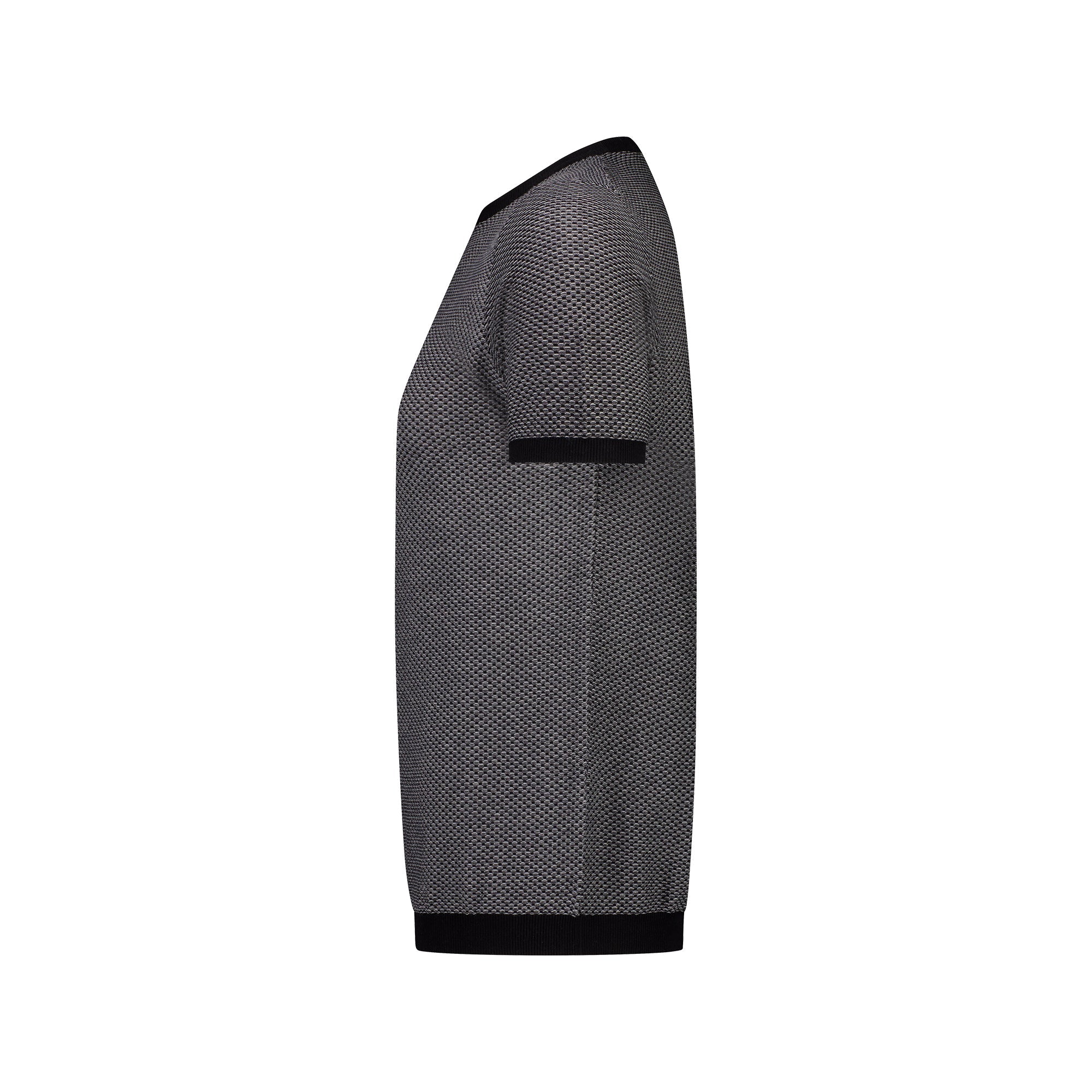MCKINNON x FERRANTE Short Sleeve Contrast T - Shirt in BLACK - Henry BucksShirts38SS230091 - BLCK - 50