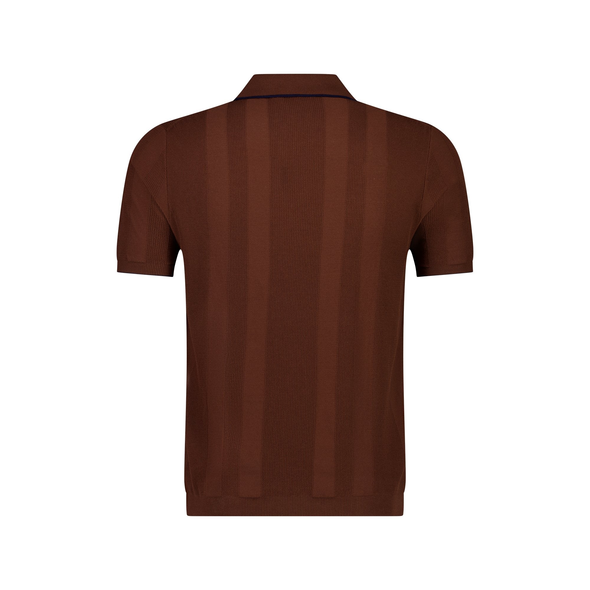 MCKINNON x FERRANTE Short Sleeve Polo BROWN - Henry BucksPolo38SS230071 - BRWN - 50