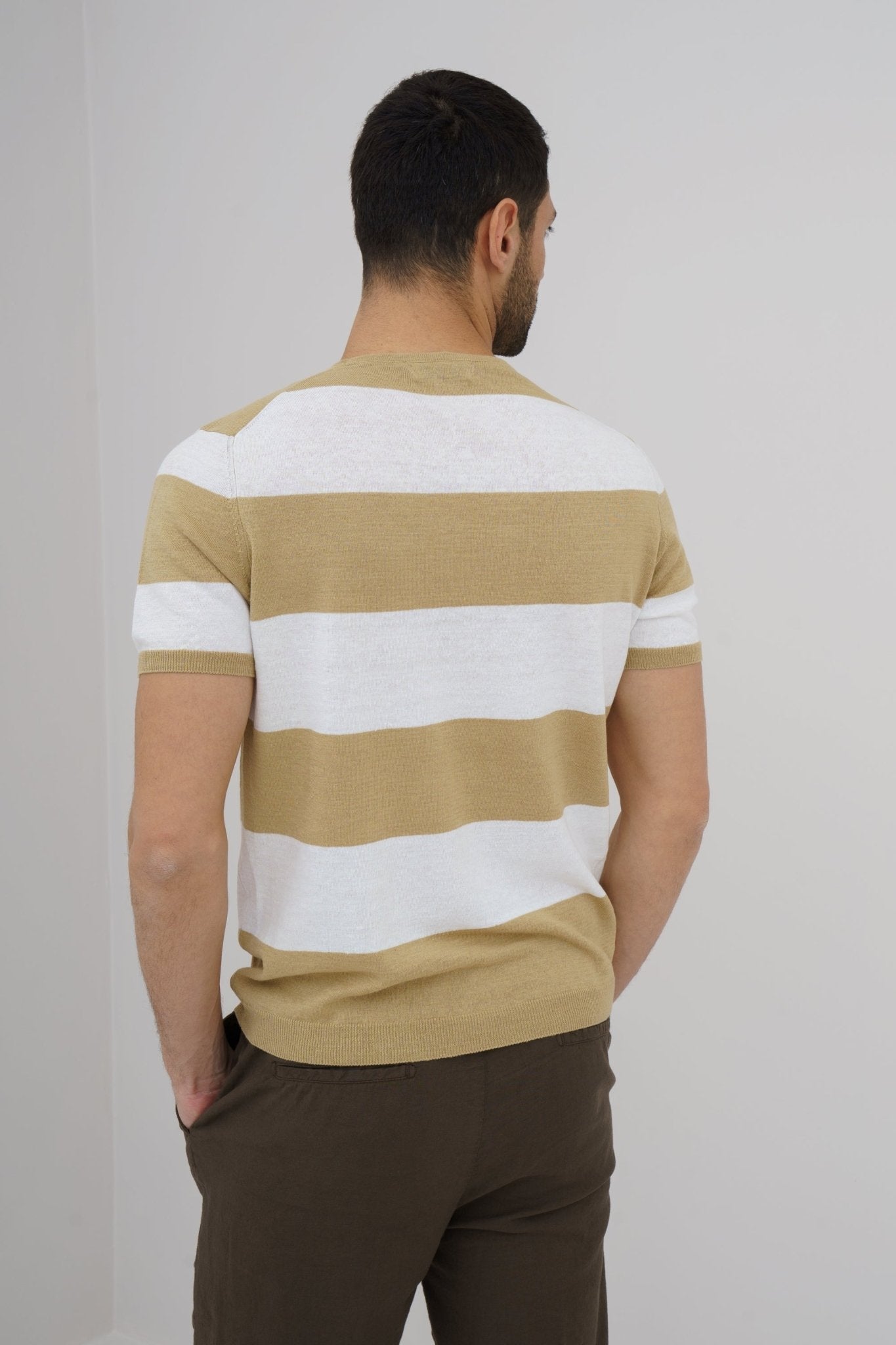 MCKINNON x FERRANTE Short Sleeve T - shirt SAND - Henry BucksT - Shirts38SS230068 - SAND - 50