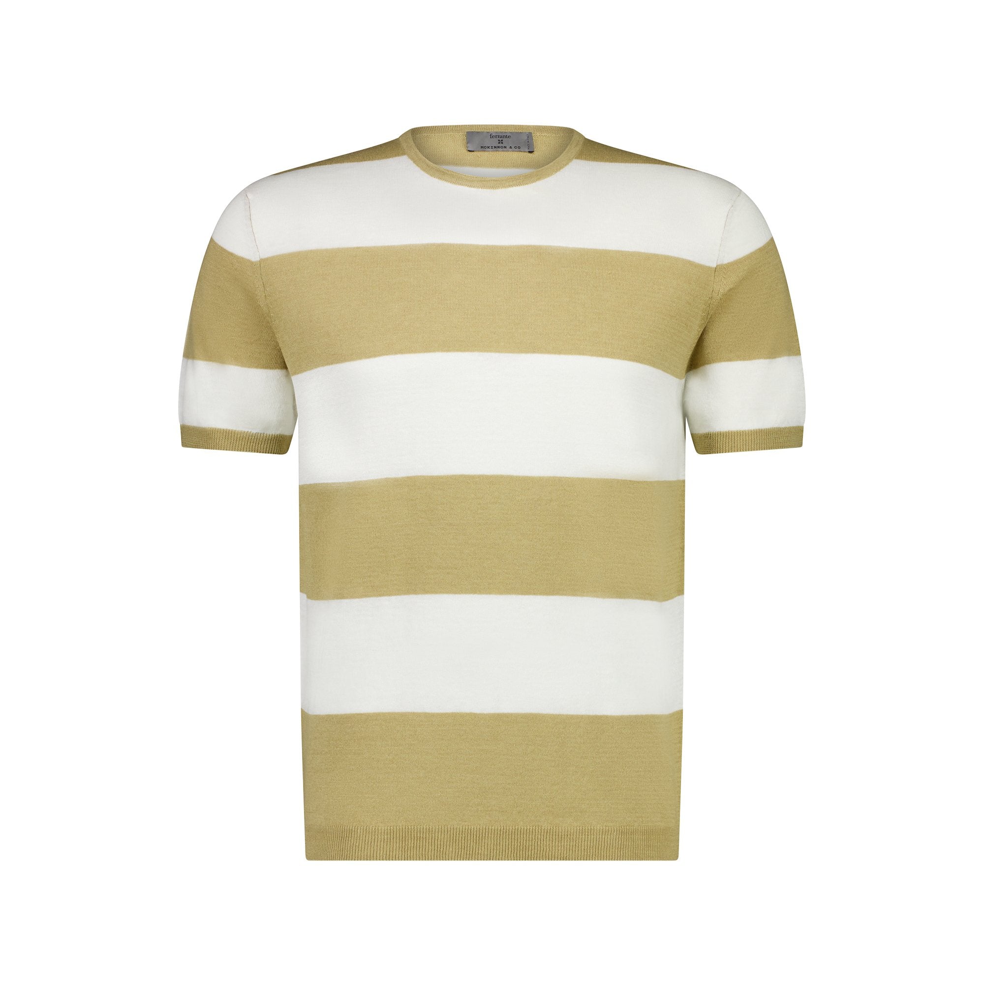 MCKINNON x FERRANTE Short Sleeve T - shirt SAND - Henry BucksT - Shirts38SS230068 - SAND - 50
