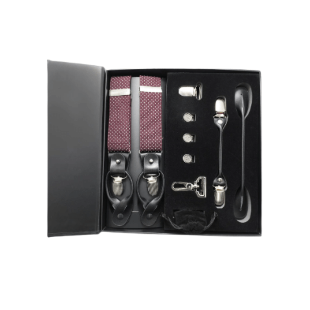 MENATI Y - Back Suspenders BURGUNDY - Henry Bucks