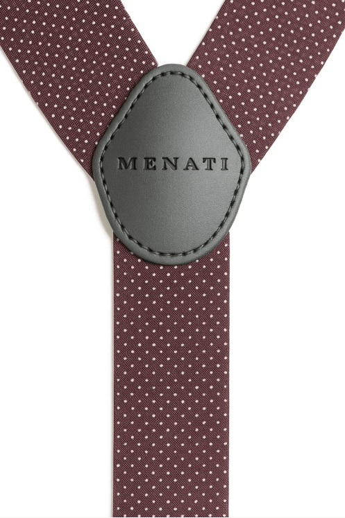 MENATI Y - Back Suspenders BURGUNDY - Henry Bucks