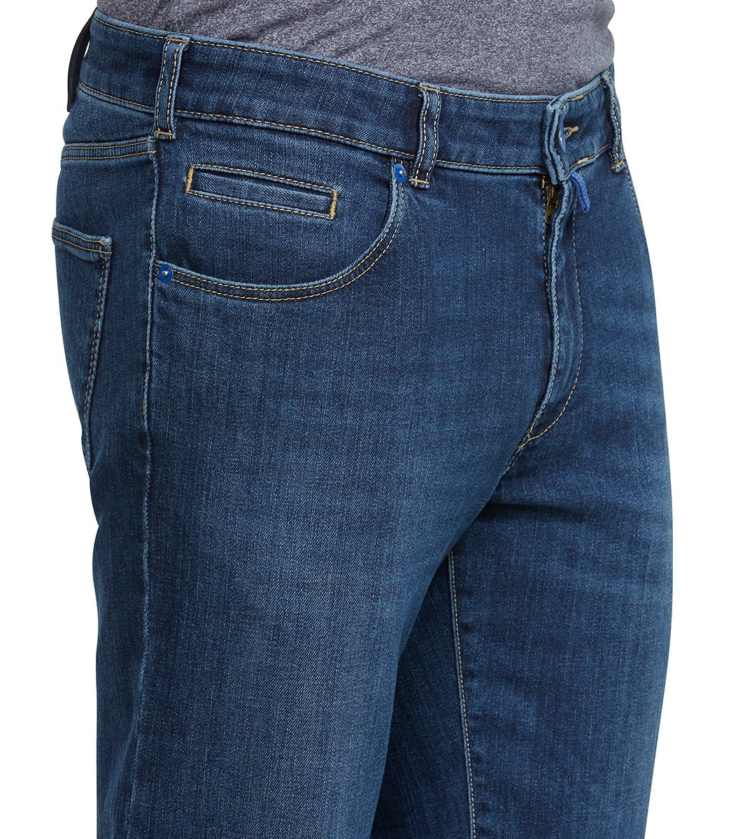 MEYER HOSEN M5 Stretch Fair Trade Regular Denim Jeans BLUE STONE - Henry BucksJeans38AW220047 - BLUSTONE - 32