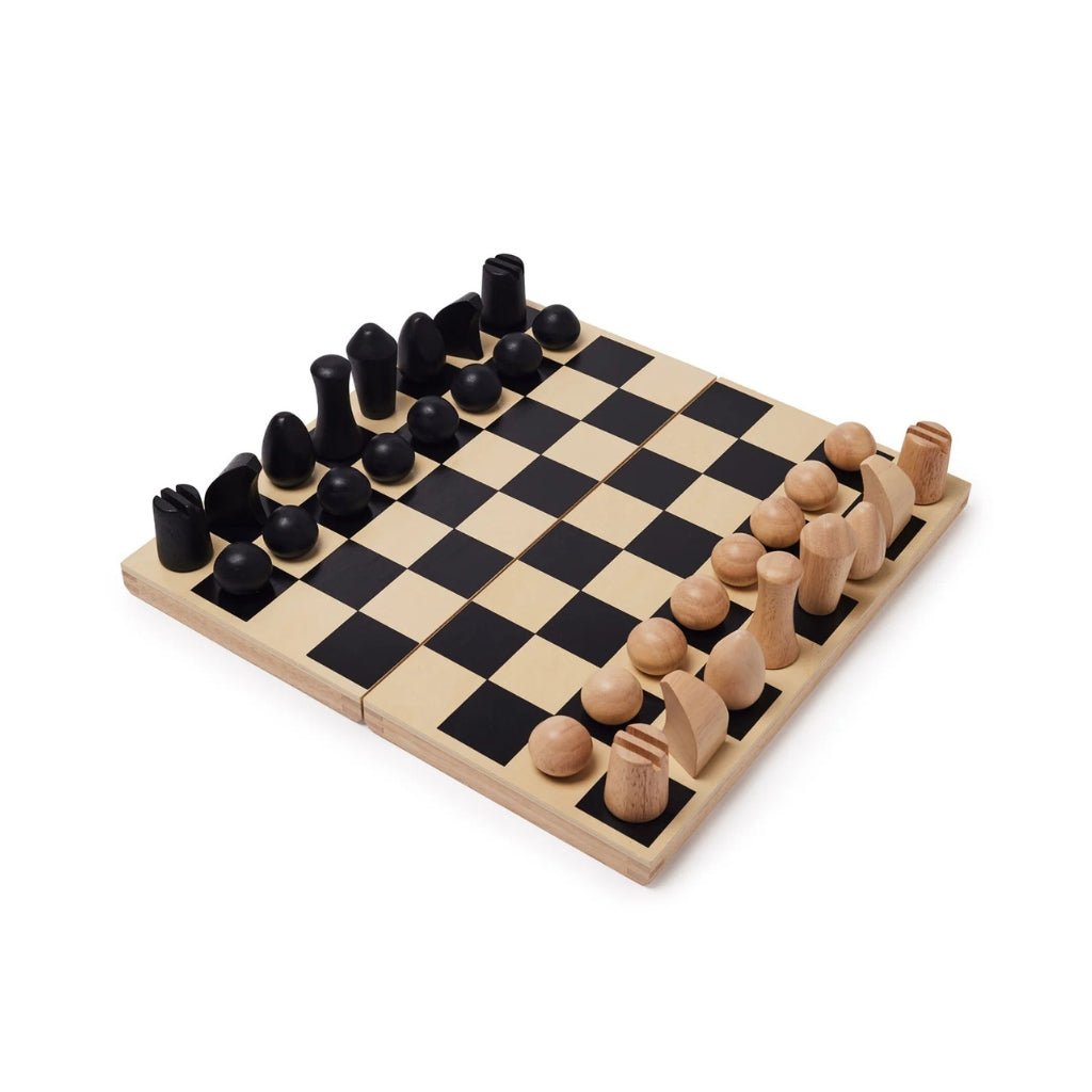 MOMA Chess Set Panissa BEIGE BLACK - Henry Bucks