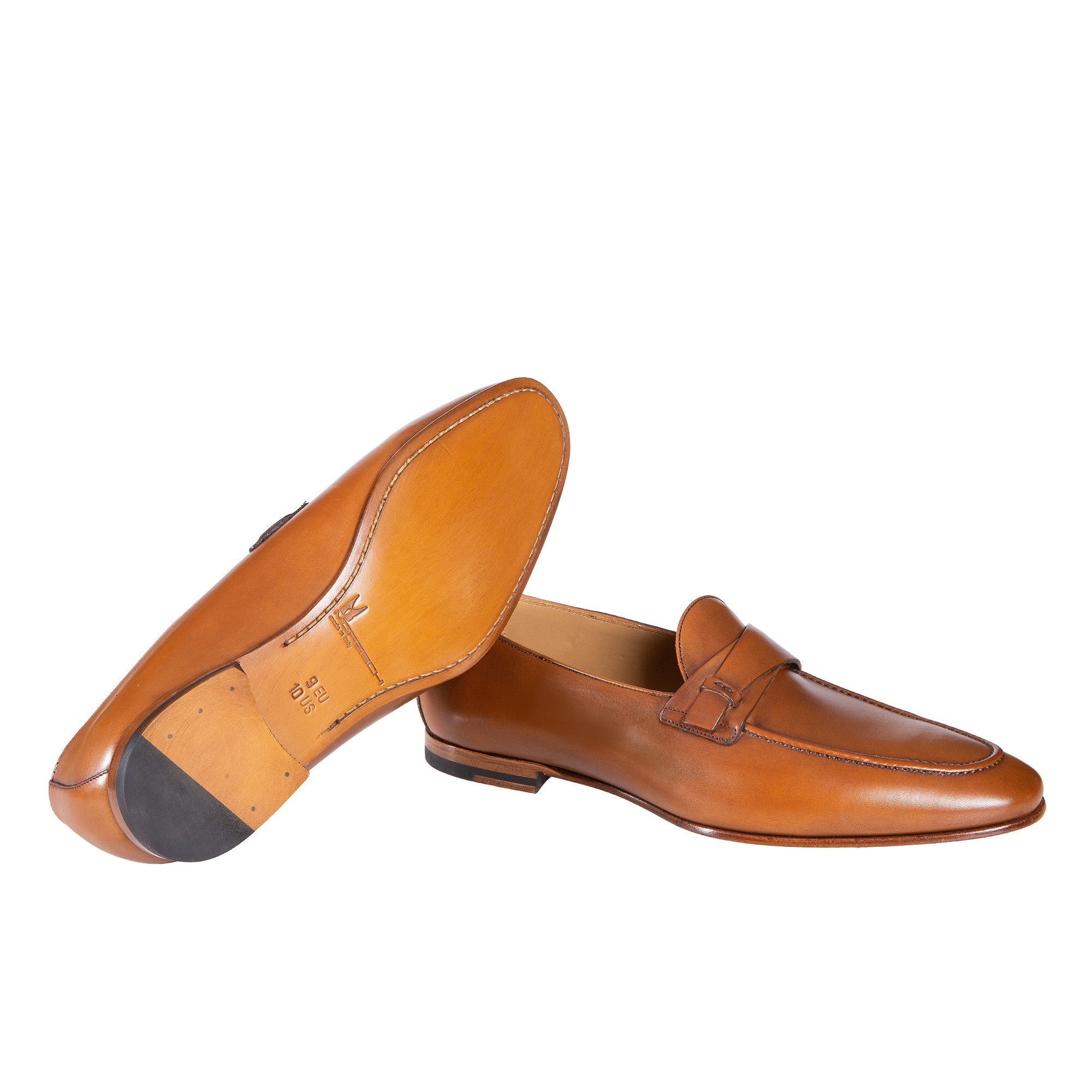 MORESCHI LOAFER LEATHER SHOES BRANDY - Henry BucksLoafers & Driving Shoes80MOR2360 - BRNDY - 6 1/2